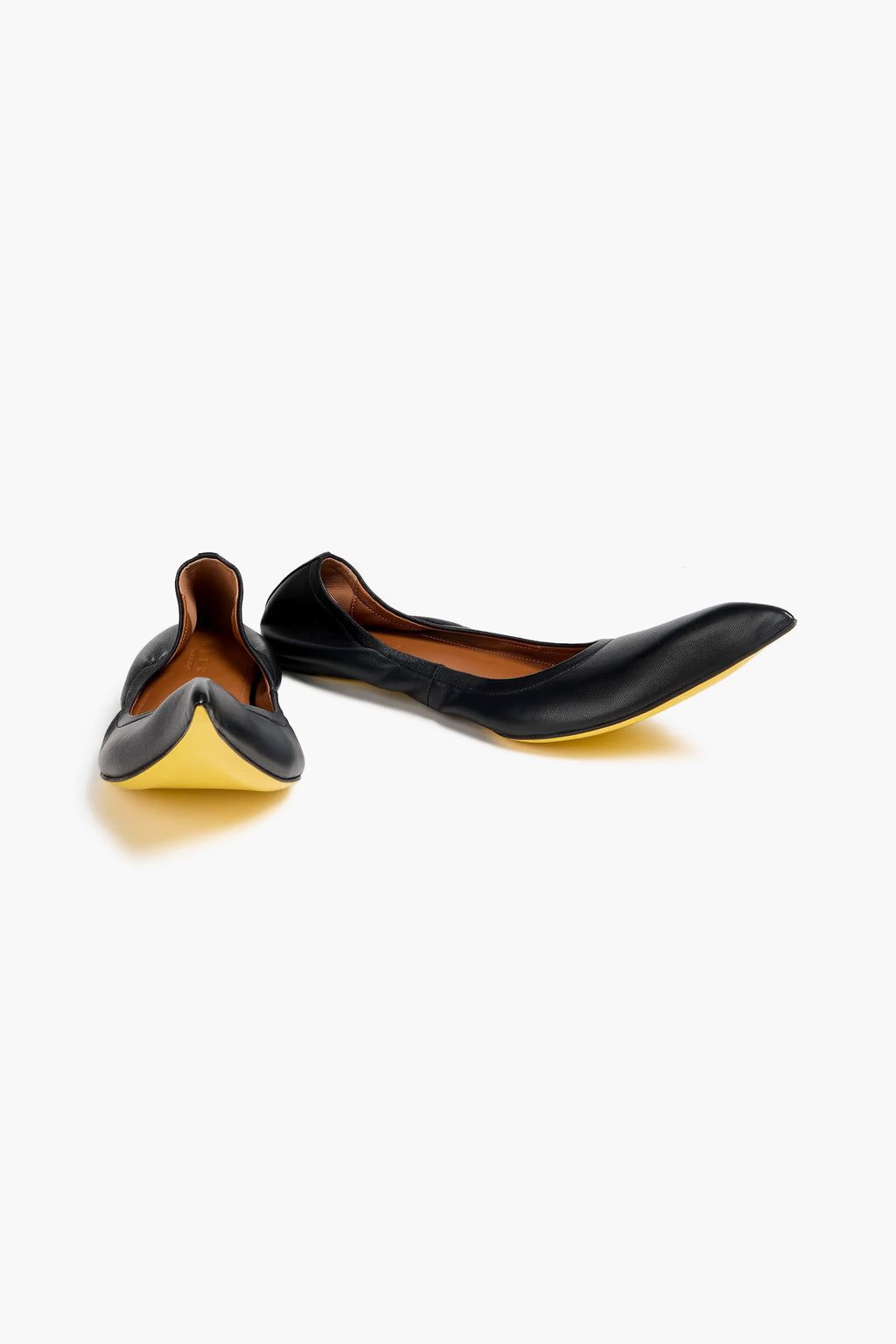 Marni o1y1025 Leather Ballet Flats in Black Size US 10 / IT 40 - 4 Thumbnail