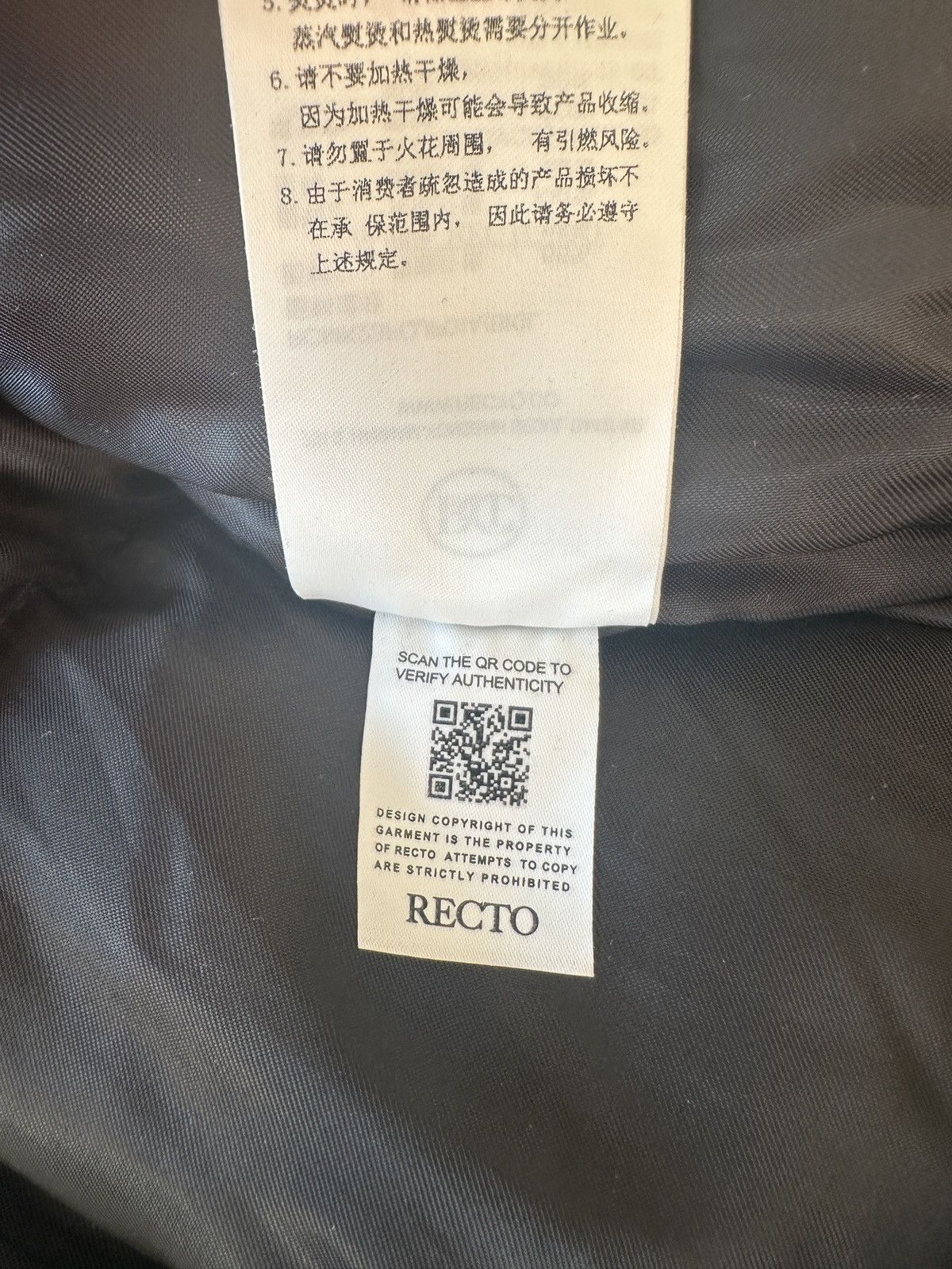 RECTO RECTO Black Pokono Down Jacket (Gr.L) Size US L / EU 52-54 / 3 - 13 Thumbnail