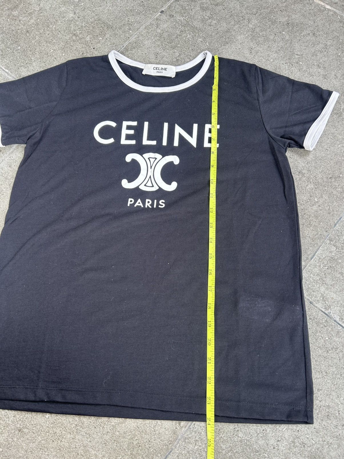 Celine Celine Paris T-shirt Cotton Jersey Size L / US 10 / IT 46 - 10 Thumbnail