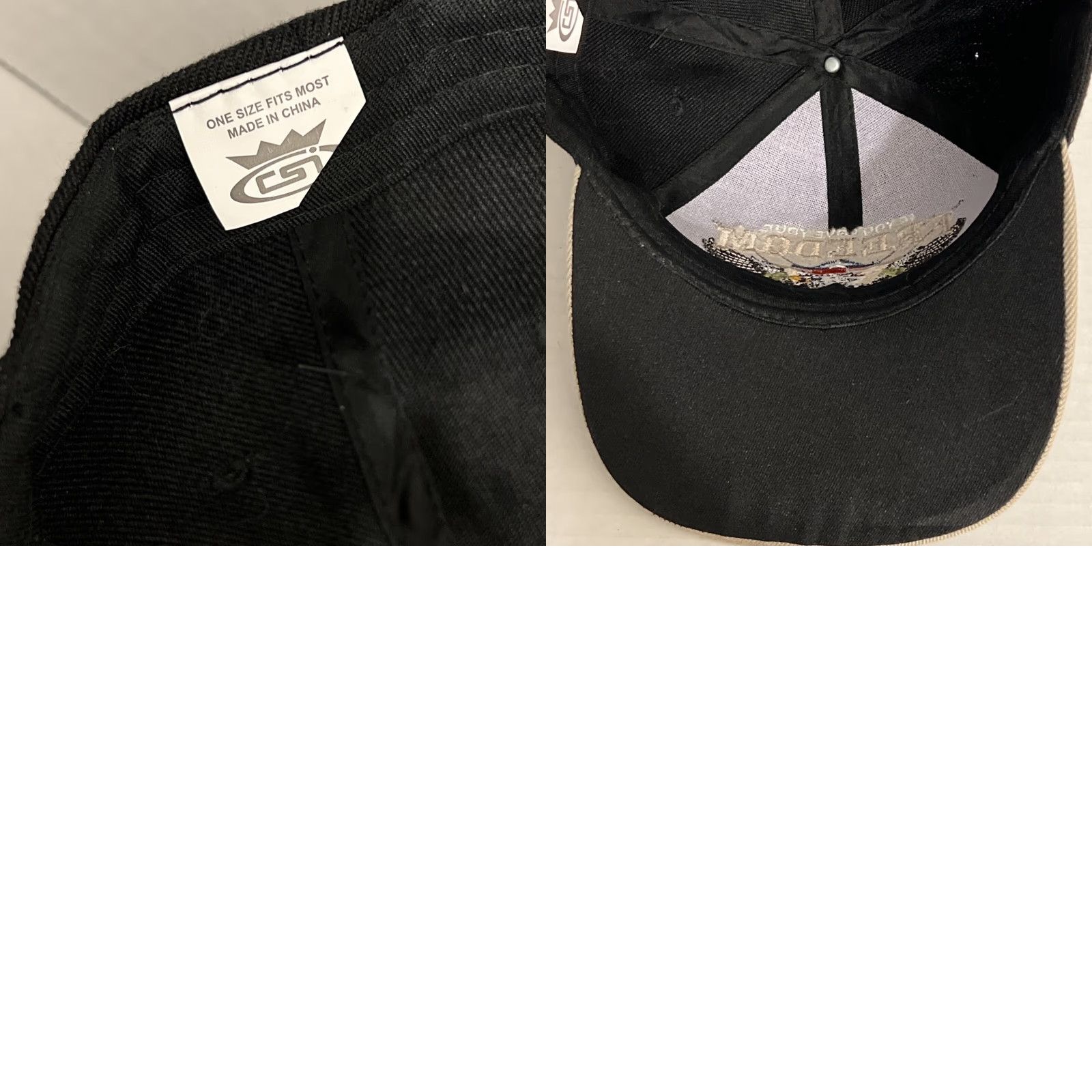 Vintage VETERANS - If You Love Your Freedom THANK A VET Embroidered Cap Hat - Authentic Hat Adjustable Black Unisex Adults Army Cap Size ONE SIZE - 8 Thumbnail