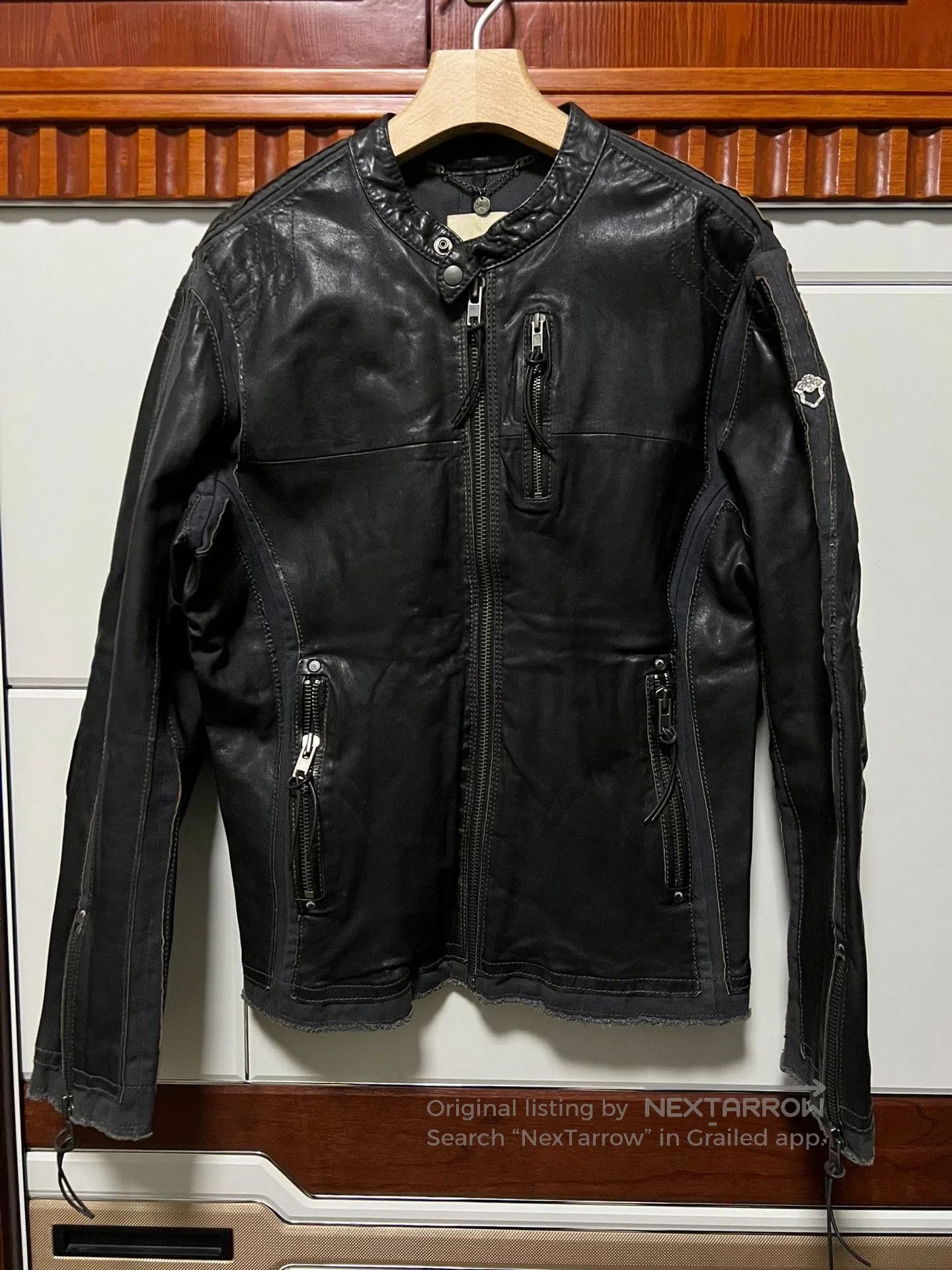 Diesel Diesel Vintage Leather Denim Sheepskin Jacket. Size US L / EU 52-54 / 3 - 1 Thumbnail
