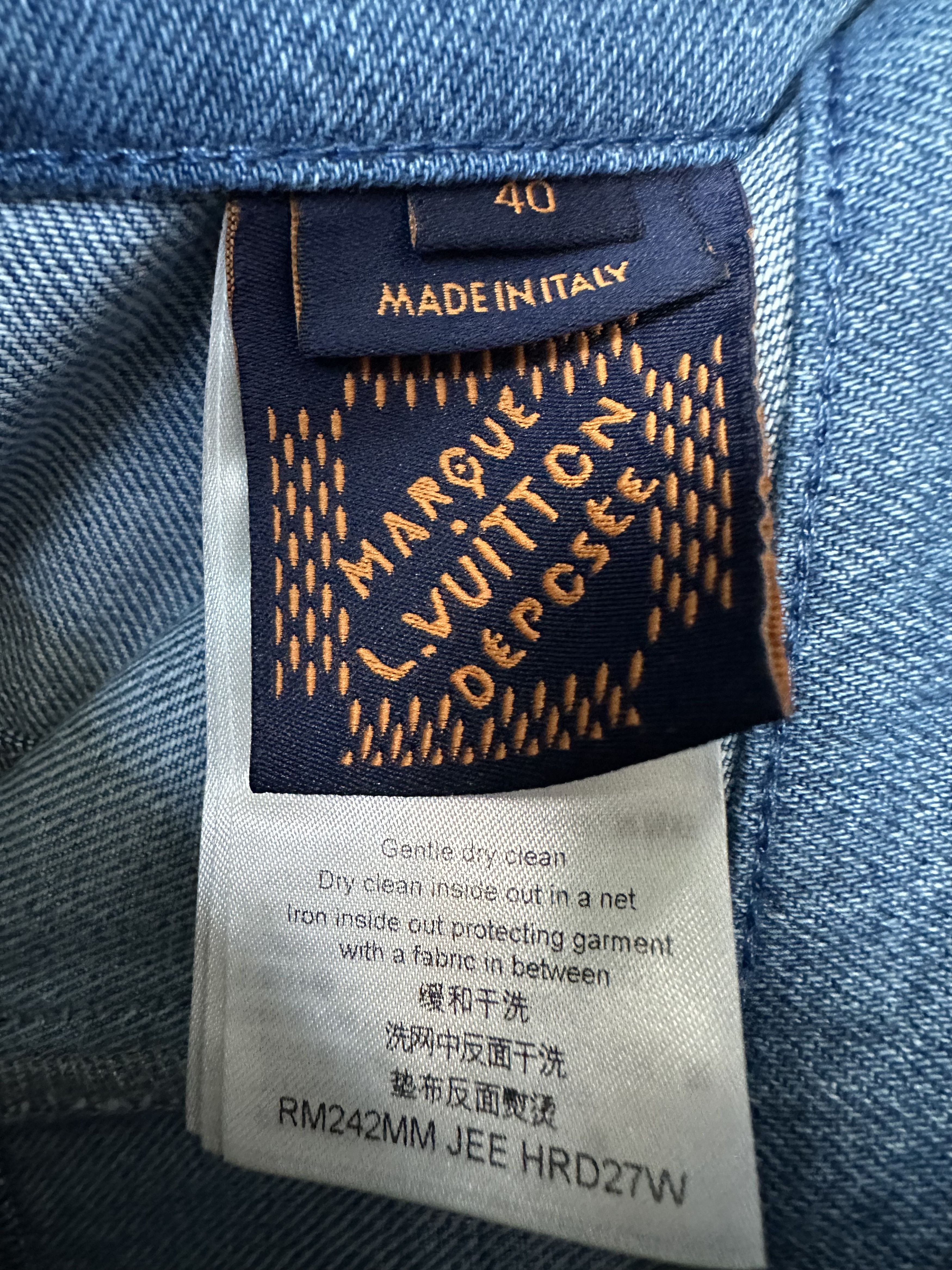 Louis Vuitton Louis Vuitton Blue Monogram Patchwork Denim Shorts Size US 40 / EU 56 - 3 Thumbnail