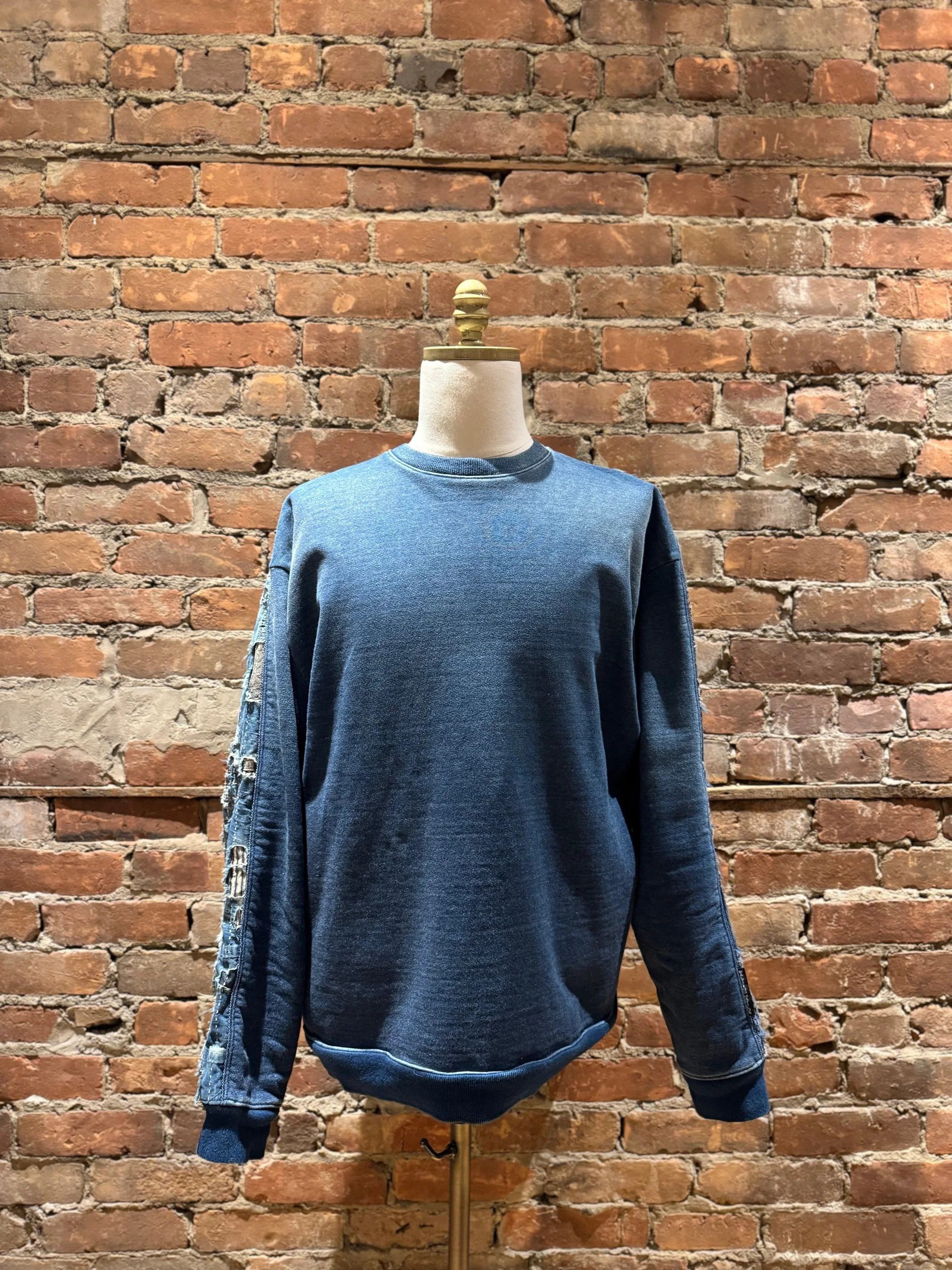 Kapital Kountry Kapital KOUNTRY “Boro” 2-Tone Crewneck Sweatshirt Size US L / EU 52-54 / 3 - 2 Thumbnail