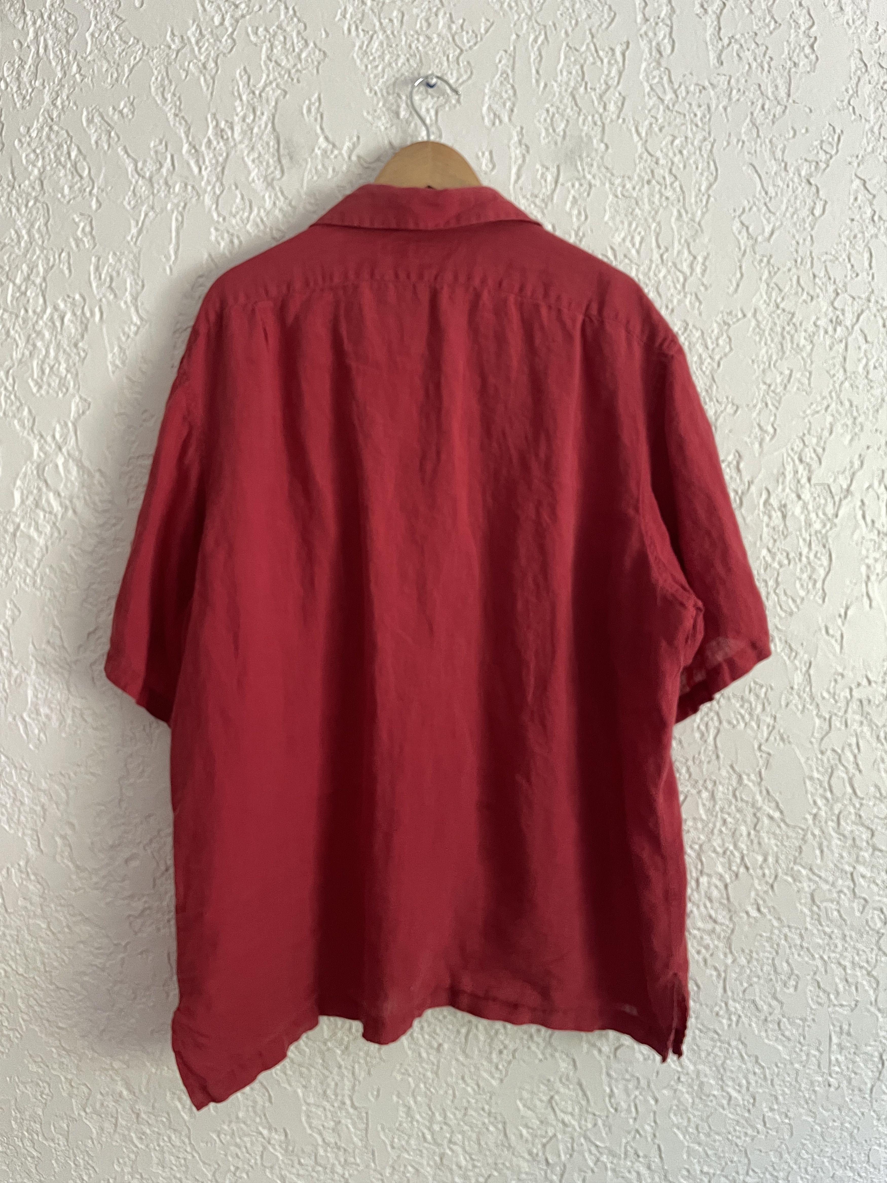 Polo Ralph Lauren 🔥 Polo Ralph Lauren® RARE 90s Linen Loop Collar Camp Shirt Size US XL / EU 56 / 4 - 4 Thumbnail