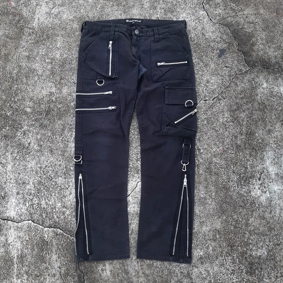 image of Avant Garde x Tripp NYC Bondage Pants in Black Moss, Men's (Size 33)