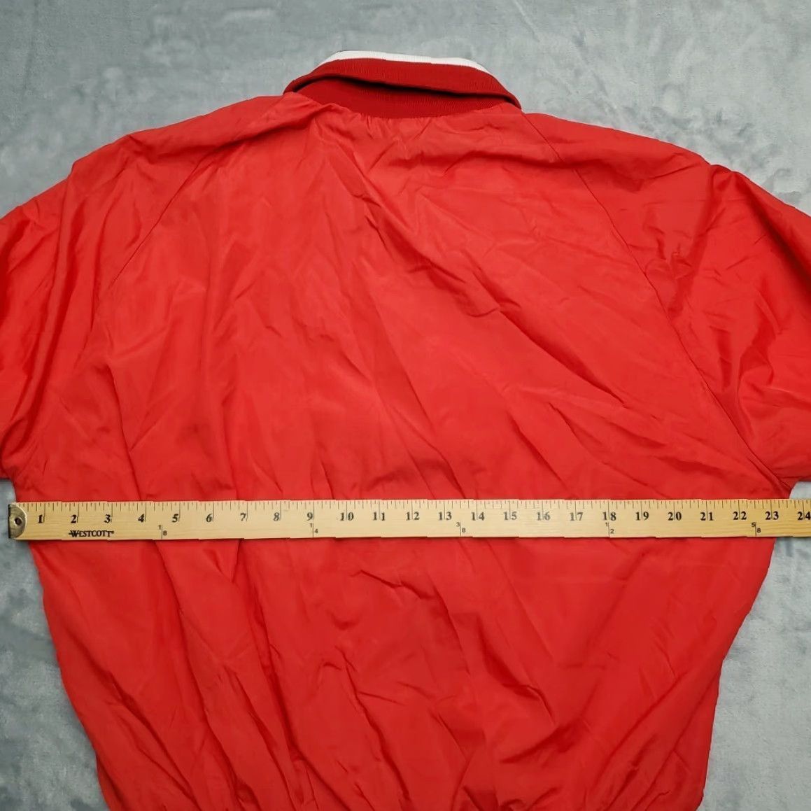 Vintage VINTAGE Alpha Sportswear Jacket Mens L Red Bomber Jacket Elastic Waist Lined Zip Full Zip Casual Sports Retro Mens Size US L / EU 52-54 / 3 - 8 Thumbnail
