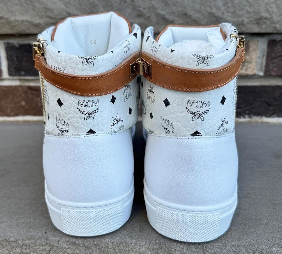 MCM MCM White Leather Hi (Size 44) DS Size US 10 / EU 43 - 8 Thumbnail