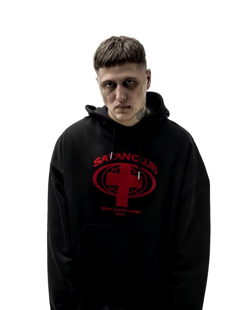 Japanese Brand × Vintage gothic hooded sweatshirt Size US L / EU 52-54 / 3 - 1 Thumbnail