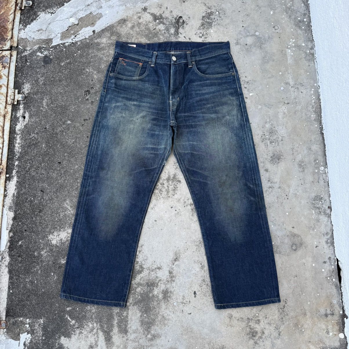 Edwin × Jean × Vintage VINTAGE EDWIN 505 FADED JEAN DENIM PANTS Size US 36 / EU 52 - 1 Thumbnail