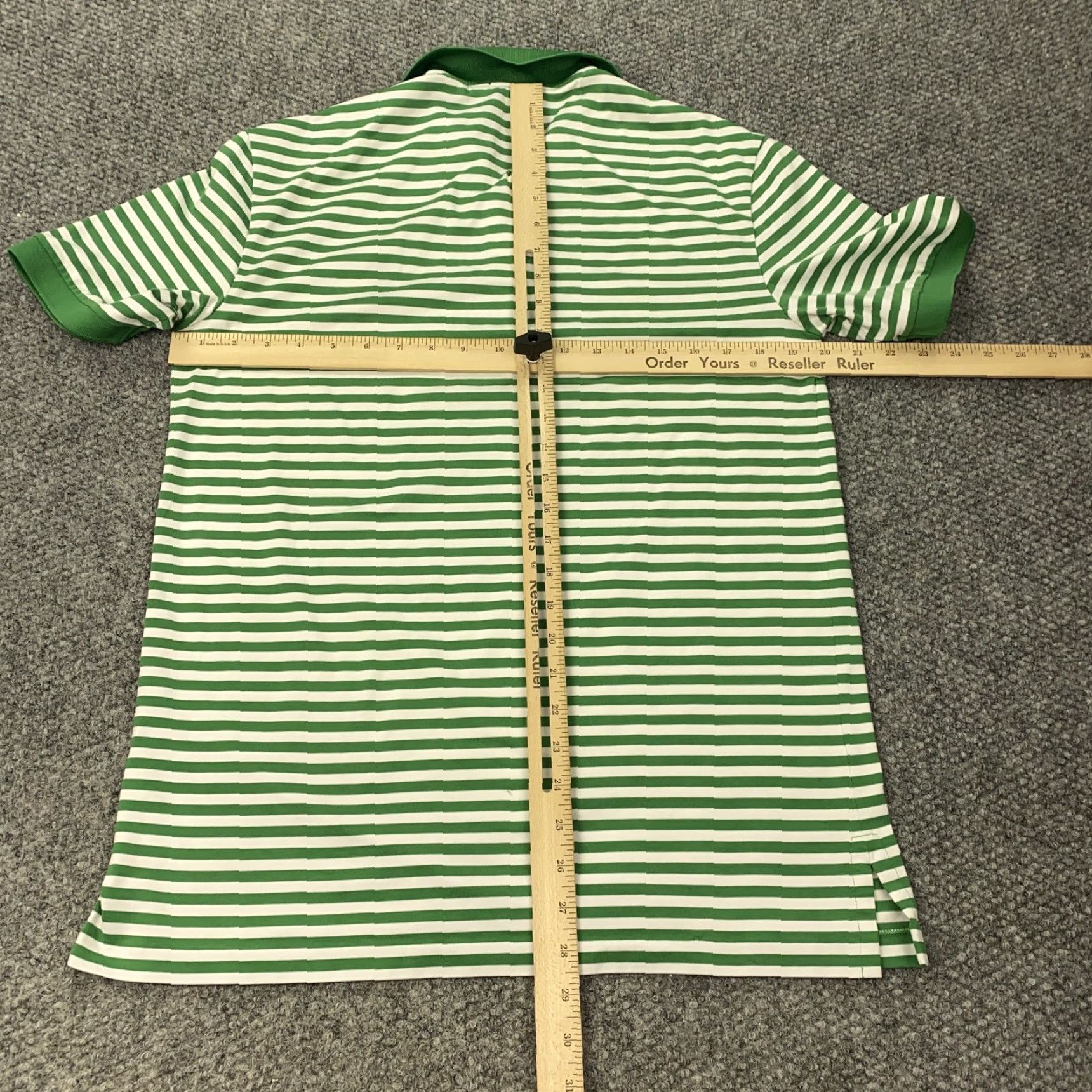 Polo Ralph Lauren Polo Golf Ralph Lauren Shirt Mens Medium Green White Striped Performance Pro Fit Golf Size US M / EU 48-50 / 2 - 7 Thumbnail