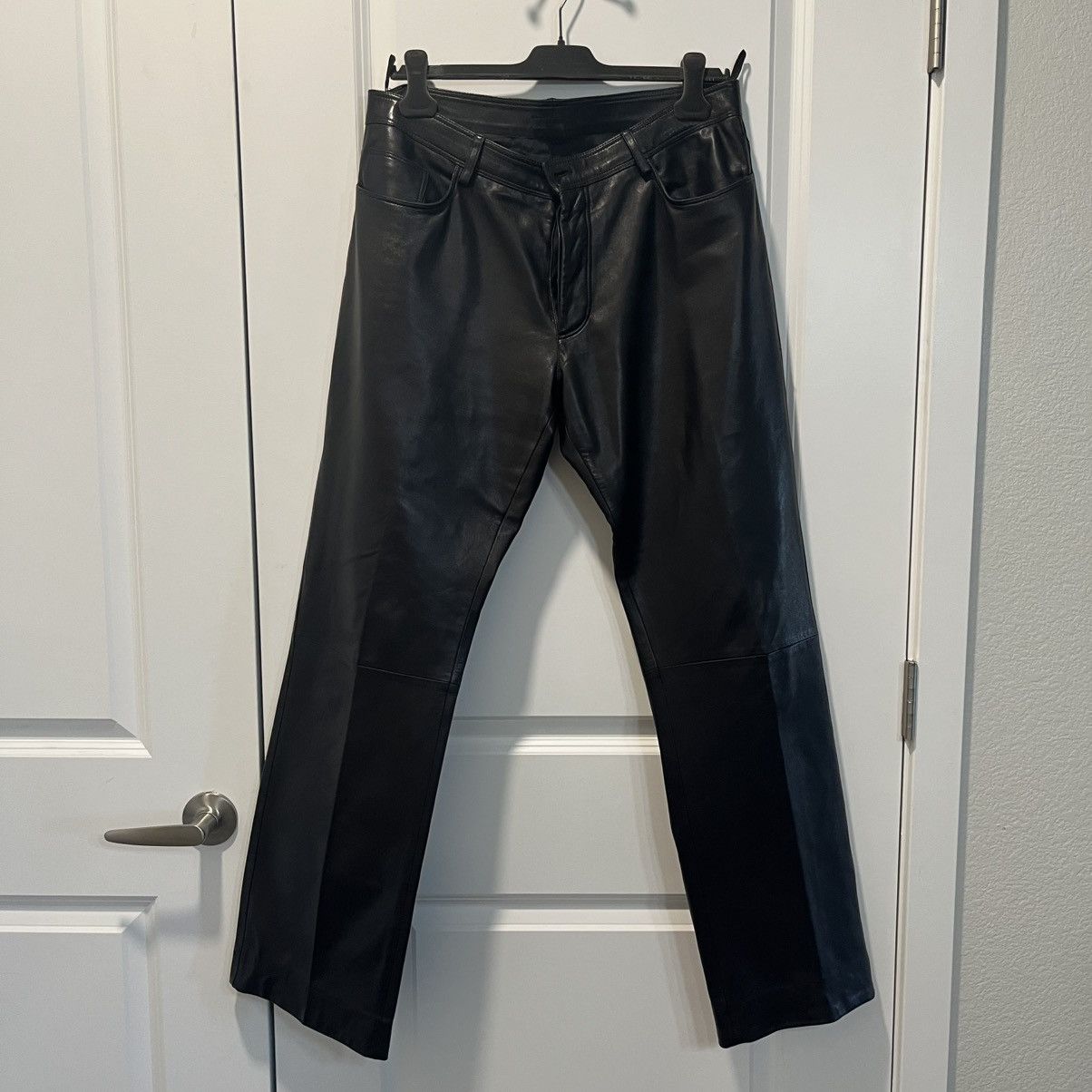 Helmut Lang Archive 90s Helmut Lang Striped Black Wool Trousers