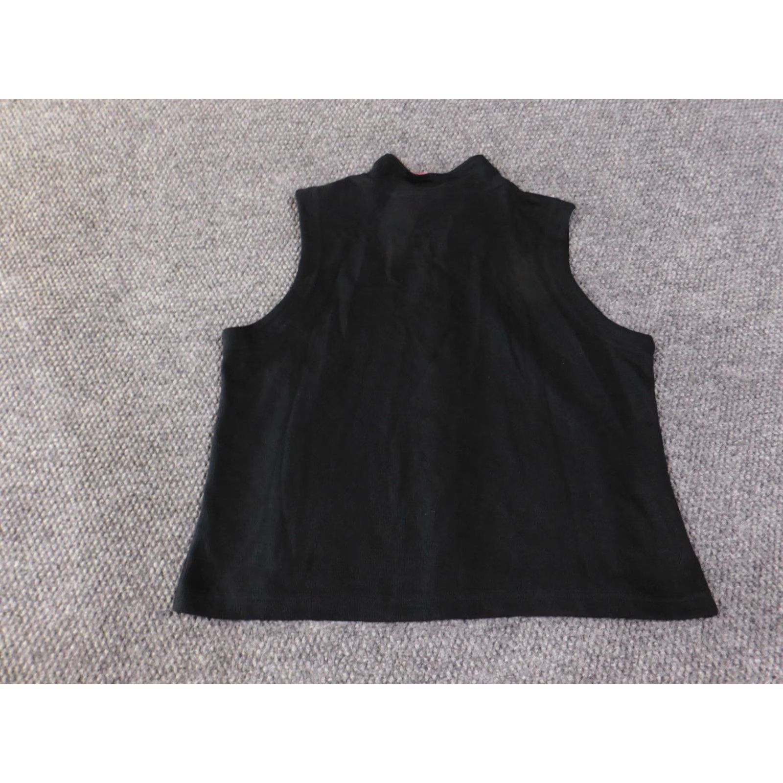 Coldwater Creek Coldwater Creek Vest Womens Petite XL Black Pink Zip Front Sleeveless Fleece Size XL / US 12-14 / IT 48-50 - 7 Thumbnail