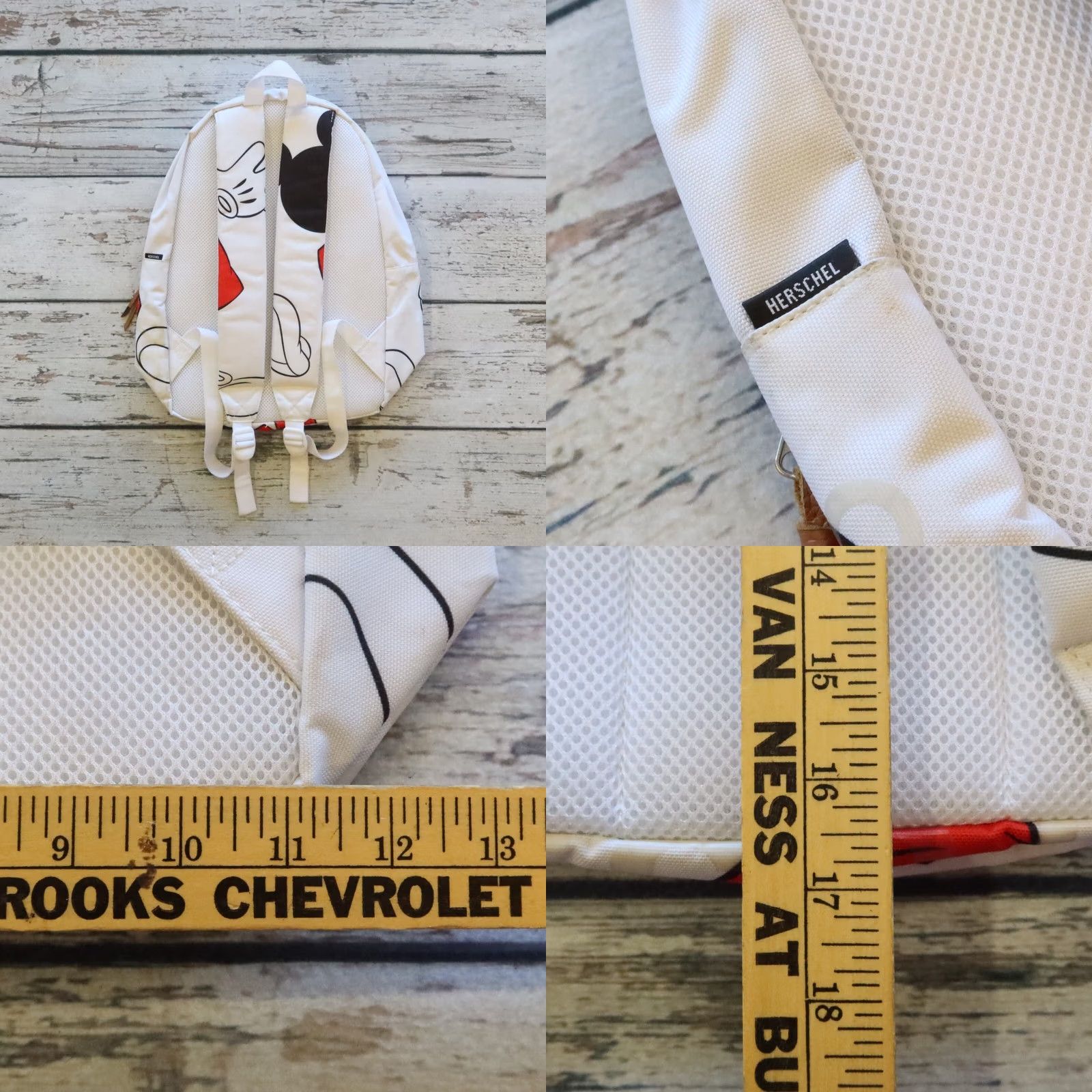 Vintage VINTAGE Herschel Backpack Mickey Mouse Settlement Japan White Men Adjustable Nylon Size ONE SIZE - 9 Thumbnail