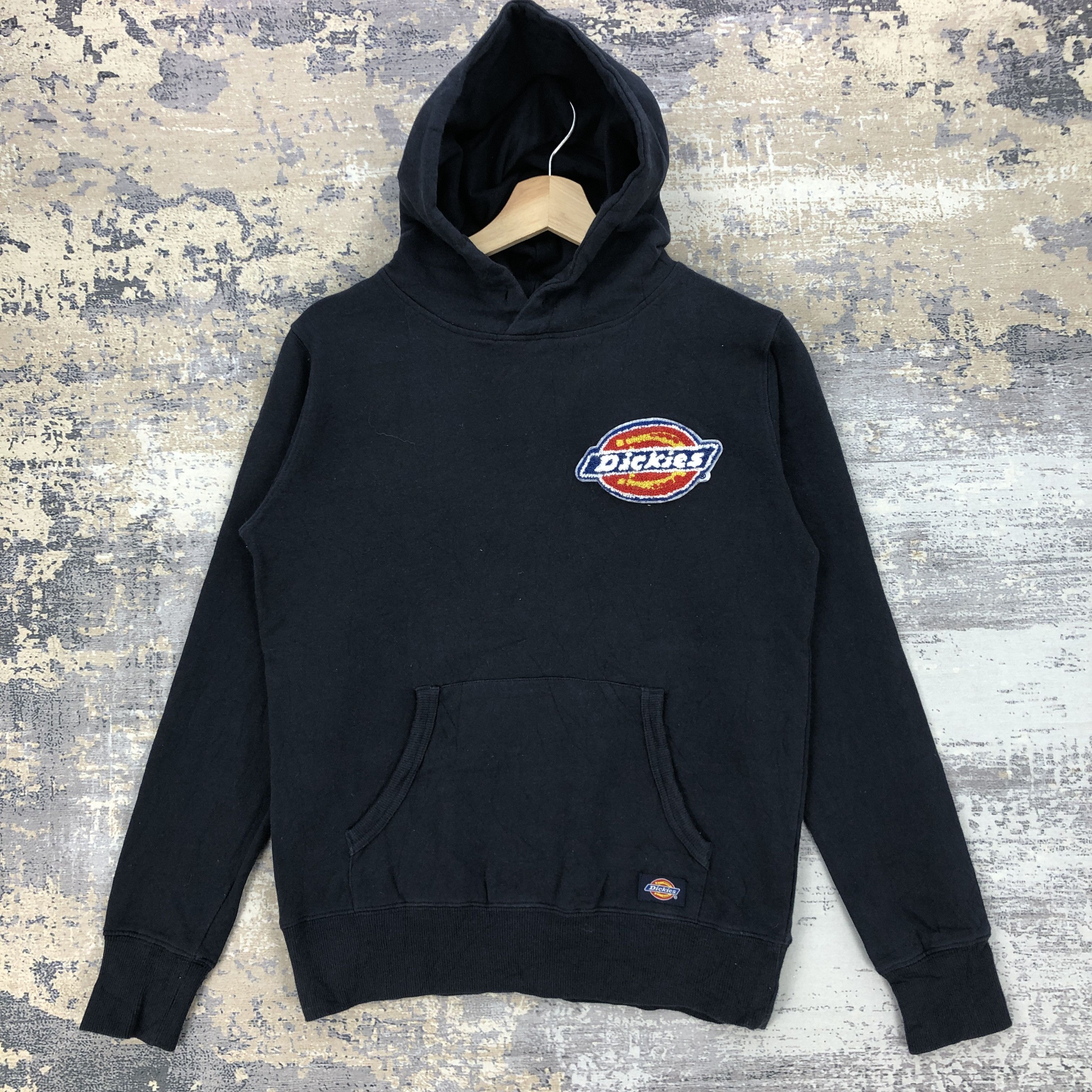 Dickies × Vintage Vintage 90’s Dickies Sweatshirt Logo Graphic Faded Hoodie Size US S / EU 44-46 / 1 - 2 Thumbnail