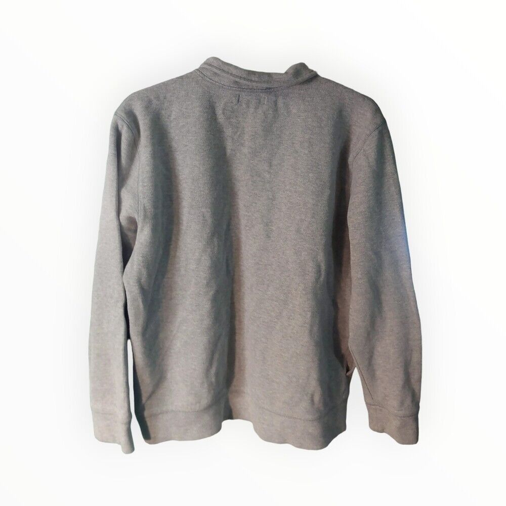 Nautica Nautica | Men's Knit Quarter-Zip Long-Sleeve Grey Sweater | Size US L / EU 52-54 / 3 - 4 Thumbnail
