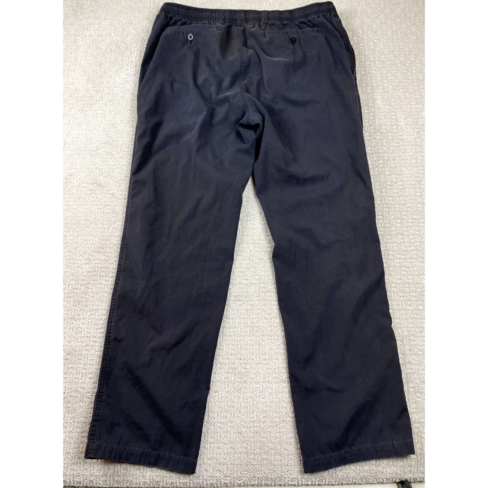 Orvis Orvis Pants Men Size 38 Black Canvas Elastic Waist Jogger Drawstring Hiking Work Seasonal Fall Winter Spring Straight Leg Regular Fit Mens Size US 38 / EU 54 - 6 Thumbnail