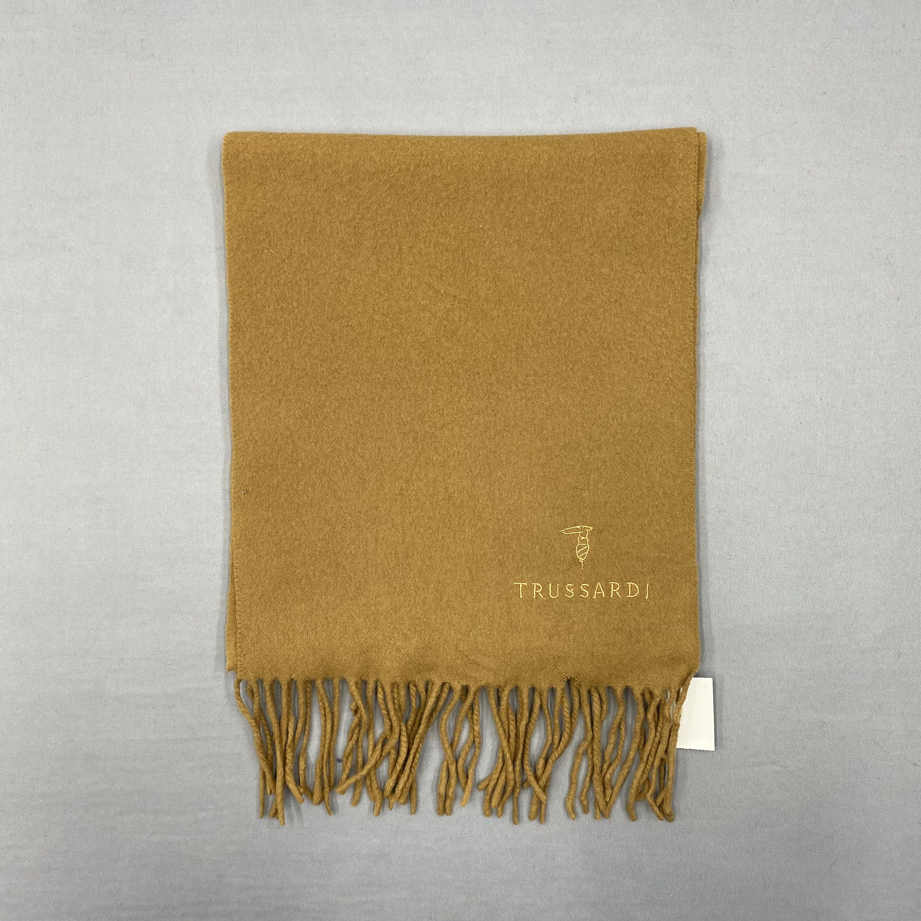 Trussardi Vintage Trussardi Scarf Muffler Wool Cashmere Scarves Size ONE SIZE - 2 Thumbnail