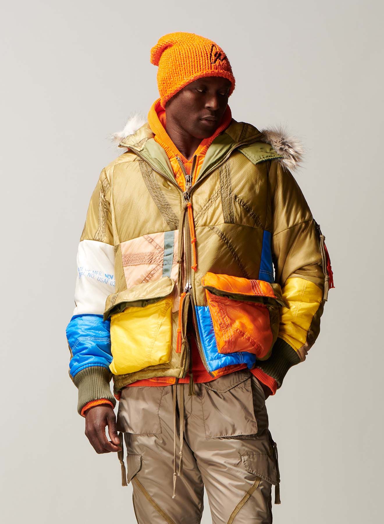 Greg Lauren Parachute Scrapwork Retro Puffy Parka