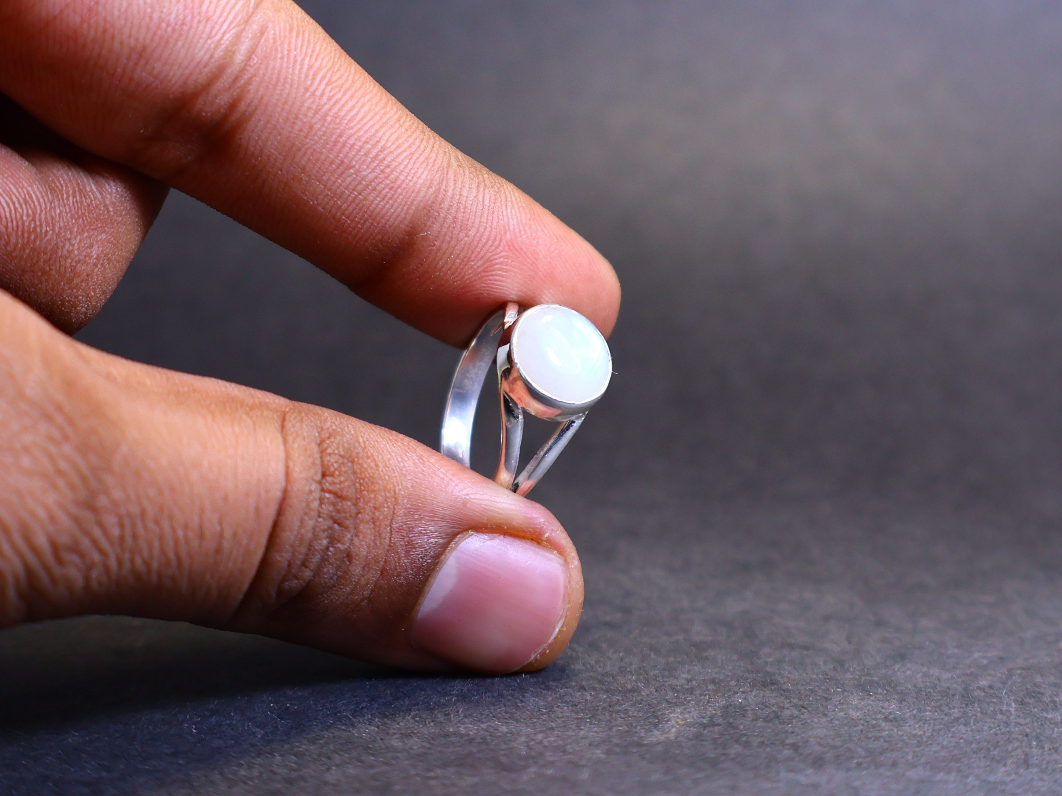 Handmade Moonstone Ring, 925 Sterling Silver, Women Handmade Ring, Size ONE SIZE - 9 Thumbnail