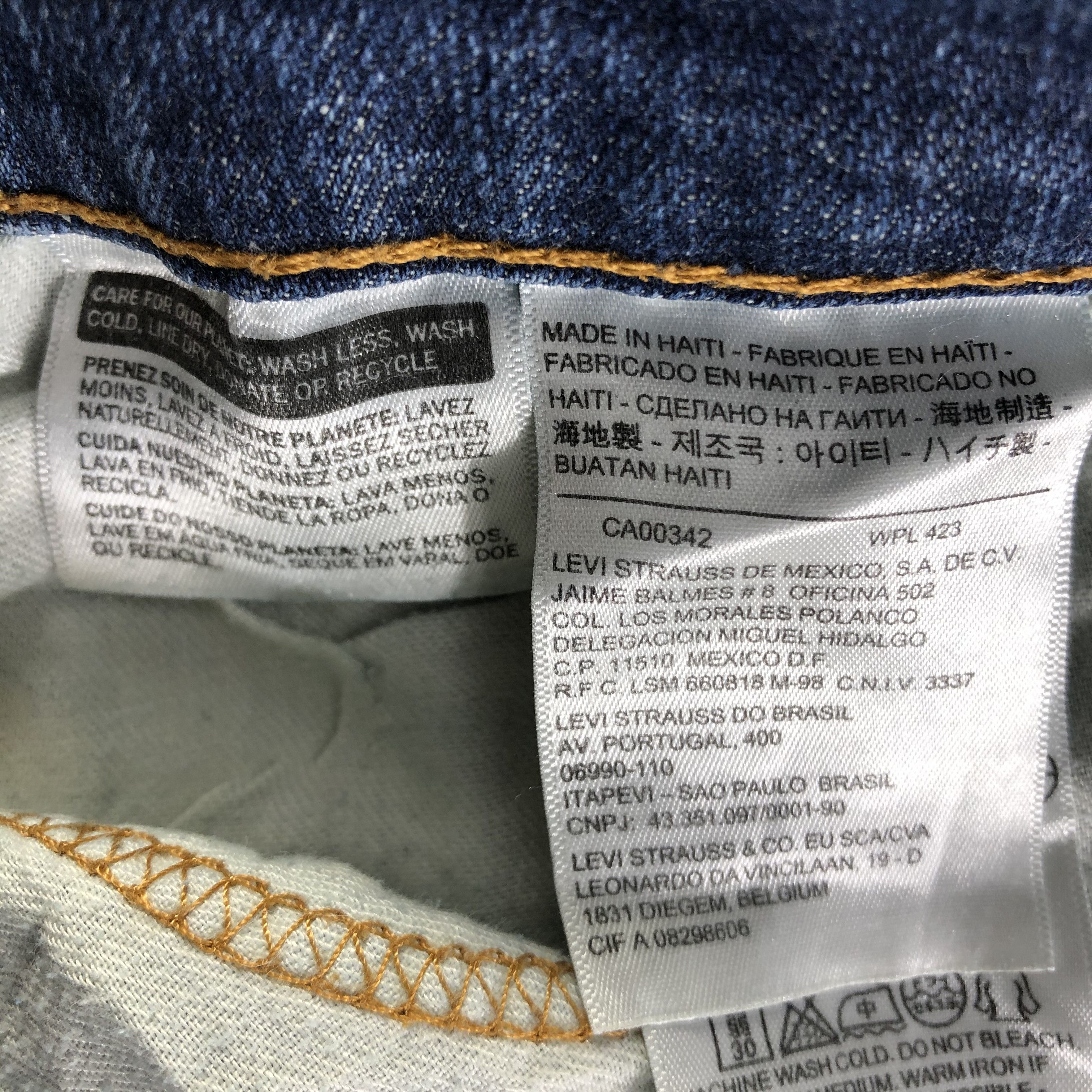 Levi's Vintage Blue Wash Levis 505 Jeans-J3333 Size US 34 / EU 50 - 11 Thumbnail