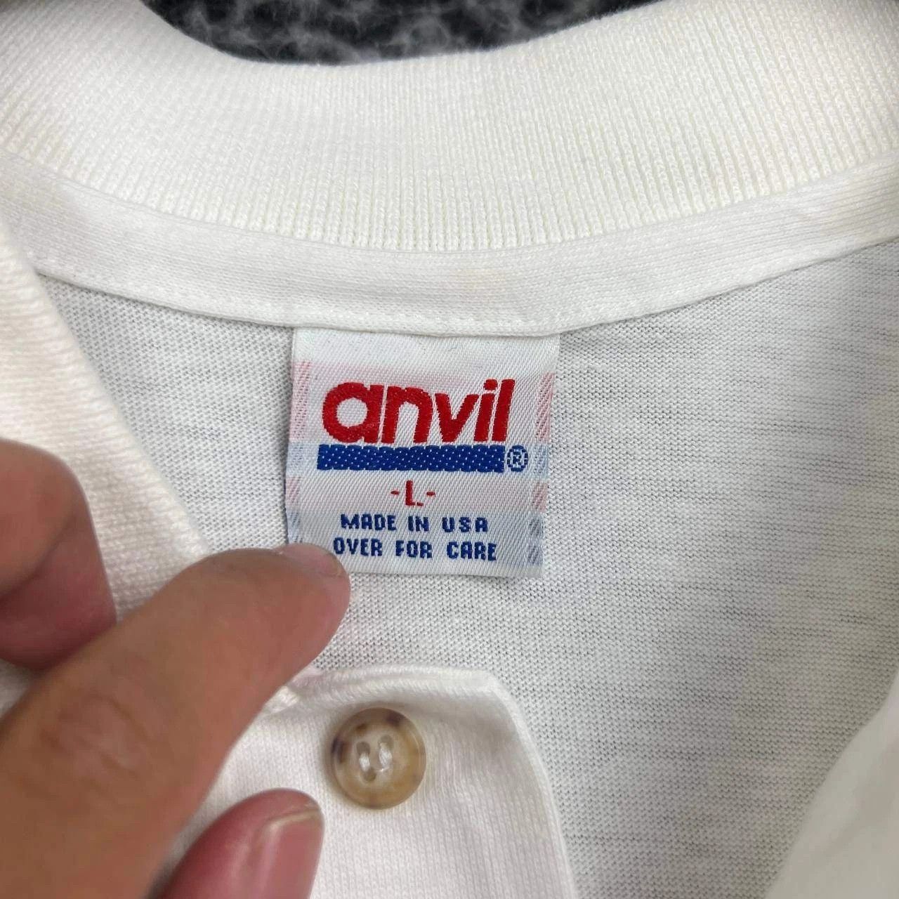 Anvil Vintage Circle Bell Polo Shirt Men L Short Sleeve New Size US L / EU 52-54 / 3 - 4 Thumbnail