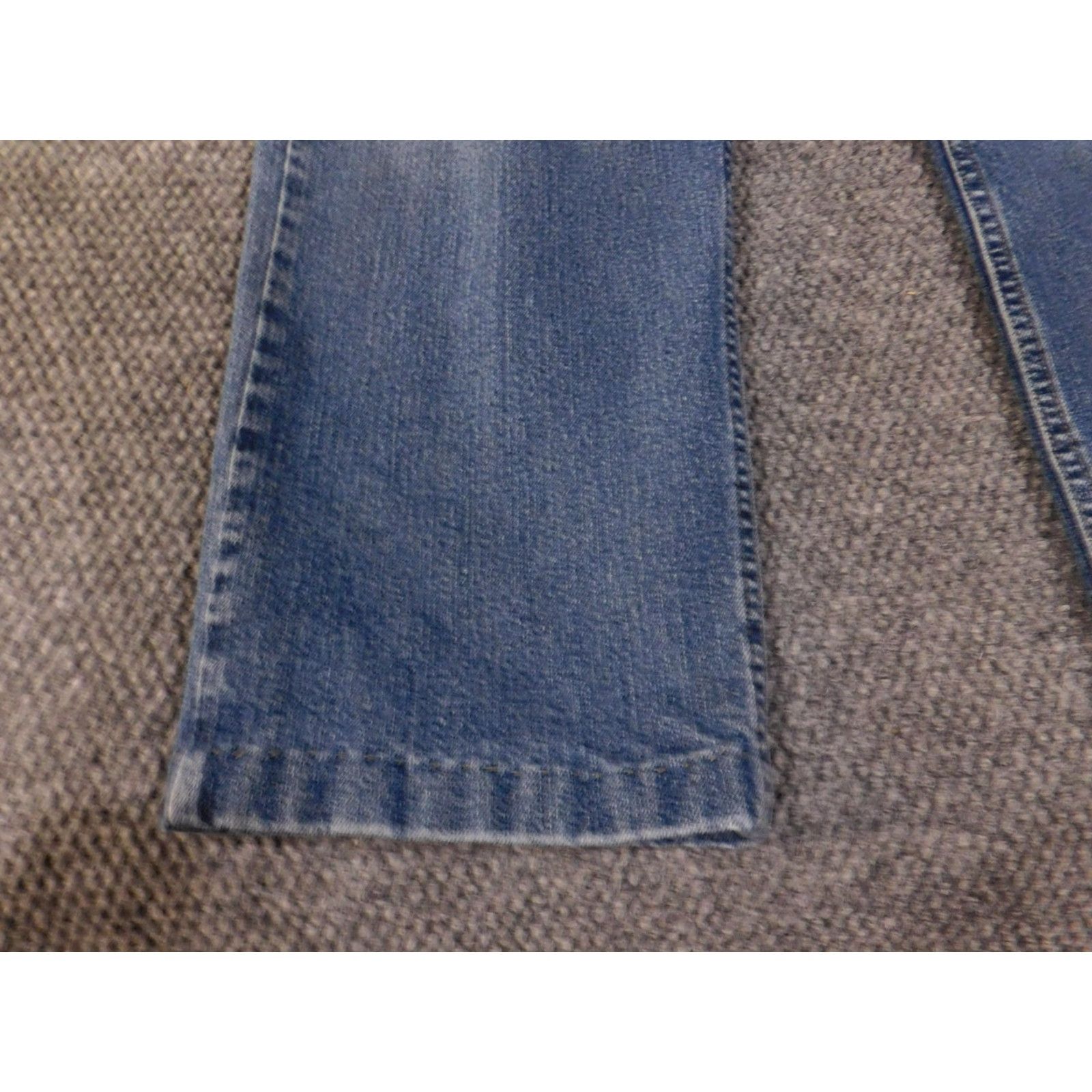 Wrangler Wrangler Jeans Mens 38x25 Blue Regular Fit Comfort Flex Waist Stretch 96GCFWSW Adult Men Denim 5-Pocket Solid Zip Fly Stonewash Size US 38 / EU 54 - 4 Thumbnail