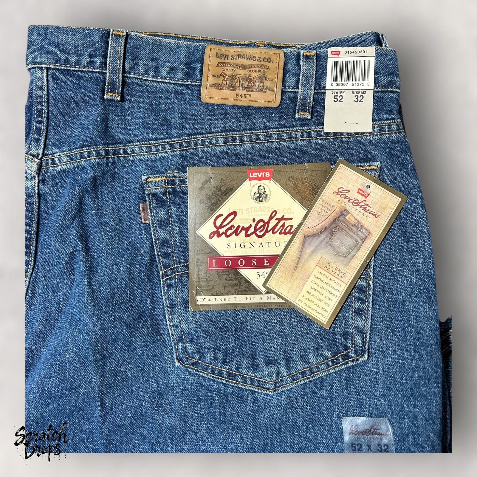 Levi's Vintage Levi's Signature 545 Men's Jeans NWT W52 L32 Loose Size US 38 / EU 54 - 1 Thumbnail