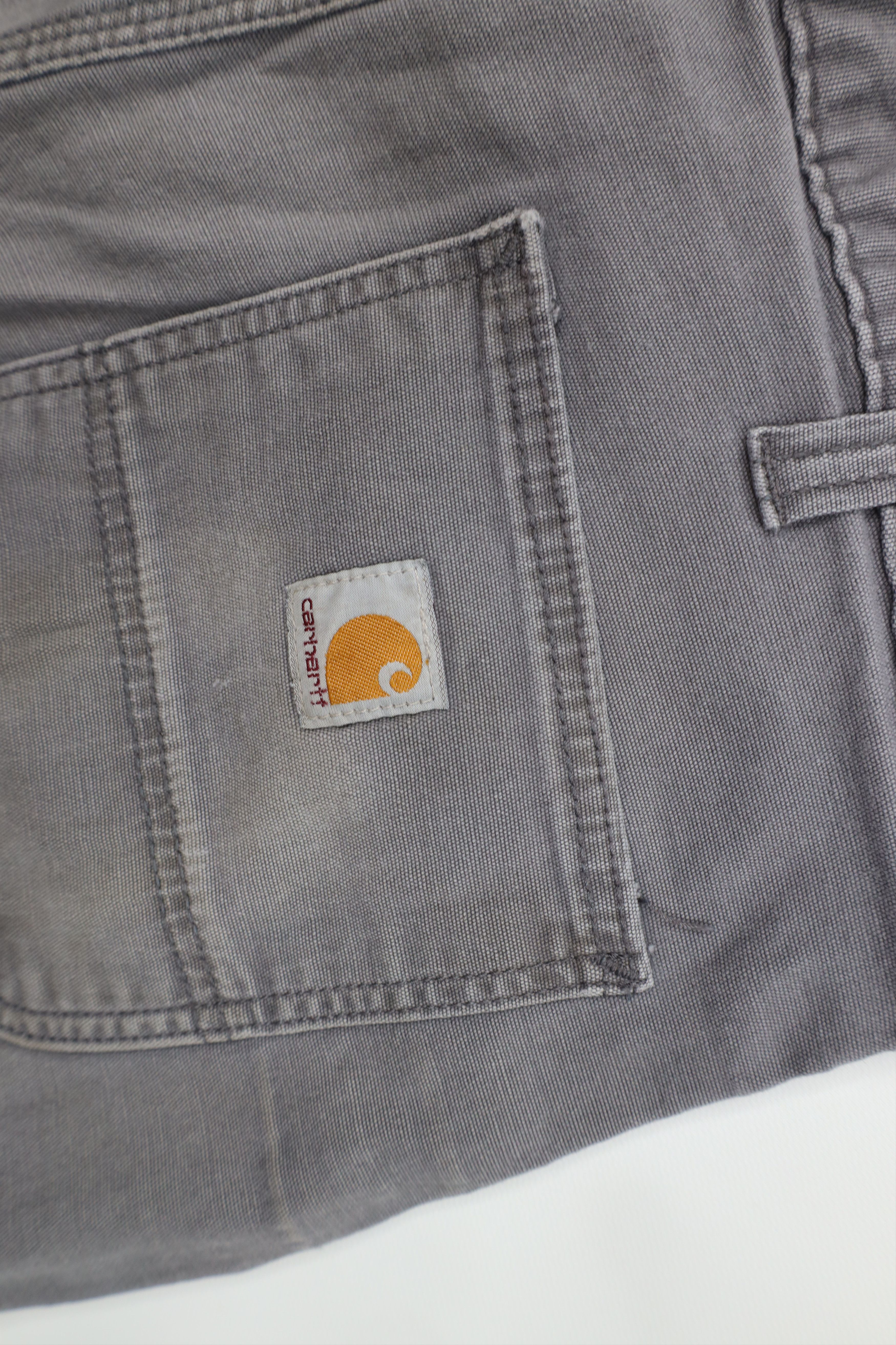 Carhartt Vintage Y2K Carhartt Spell Canvas Relaxed Fit Shorts Gray Size US 34 / EU 50 - 13 Thumbnail