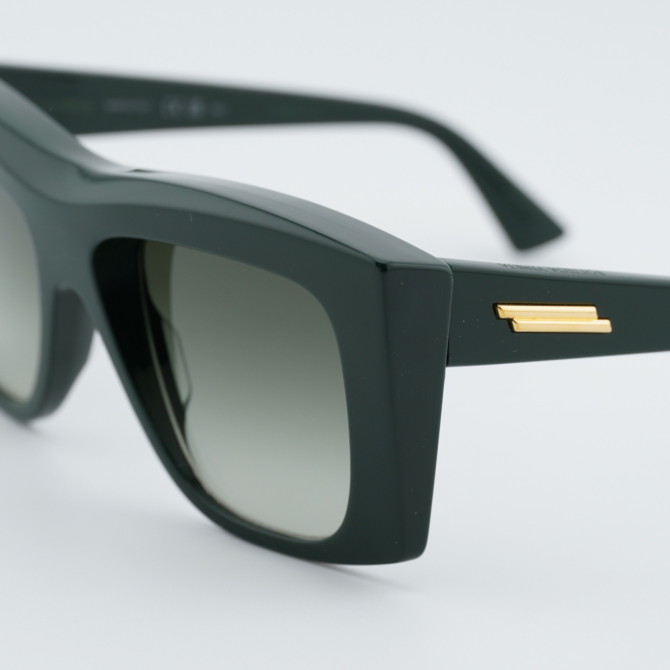 Bottega Veneta Bottega Veneta BV1270S 004 Women Sunglasses Green Geometric Size ONE SIZE - 3 Thumbnail