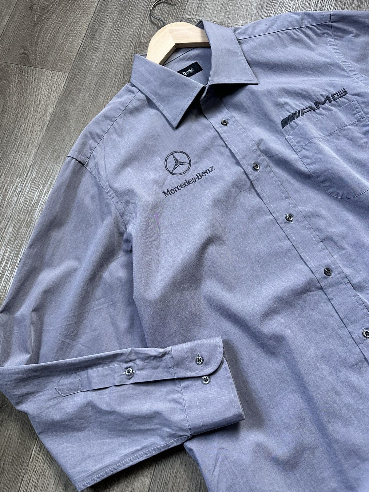Hugo Boss × Mercedes-Benz 🫧HUGO BOSS Mercedes-Benz Shirt Button Up Size US L / EU 52-54 / 3 - 7 Thumbnail