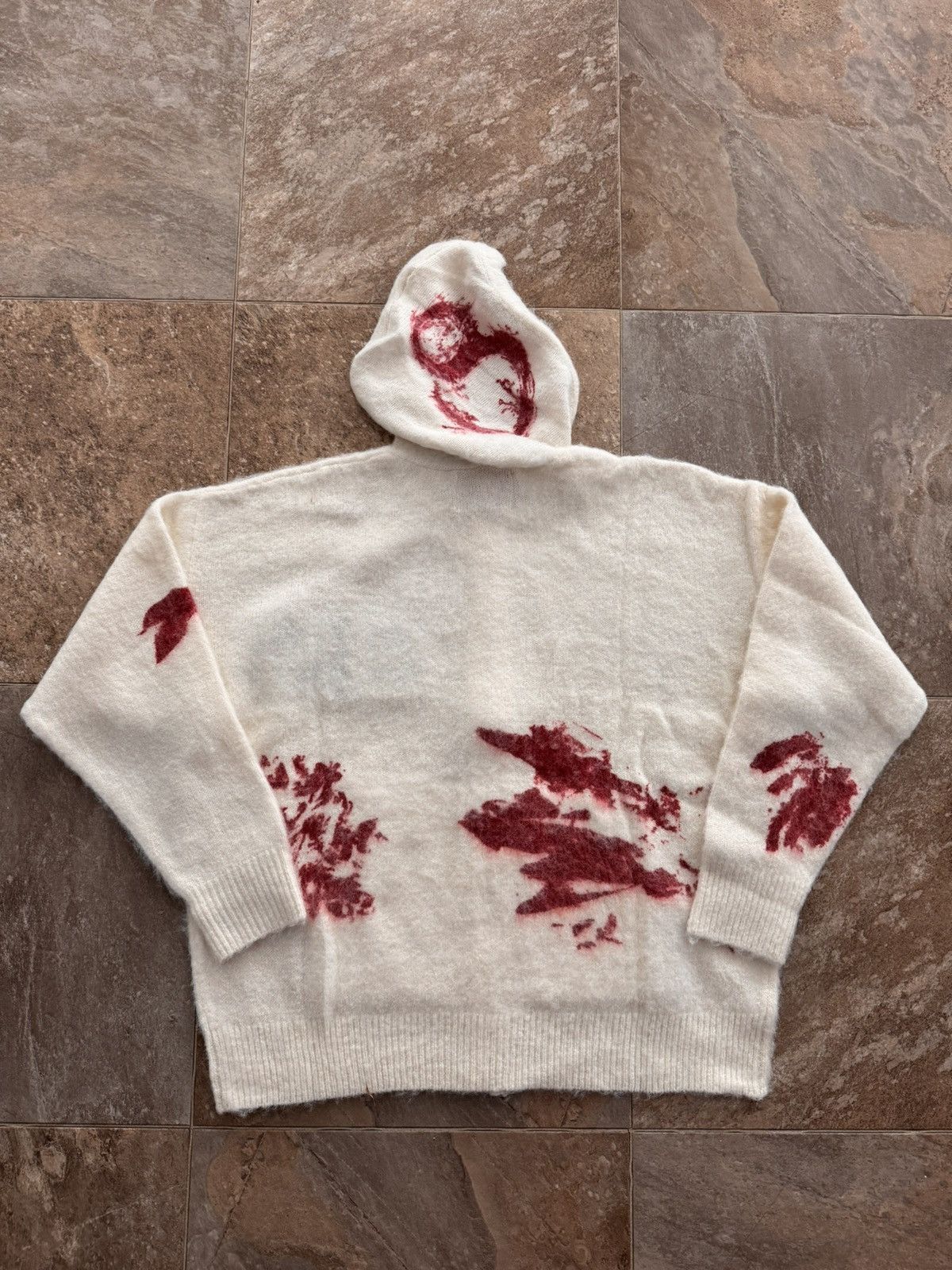 Other Hand painted Mohair hoodie RARE Size US M / EU 48-50 / 2 - 3 Thumbnail
