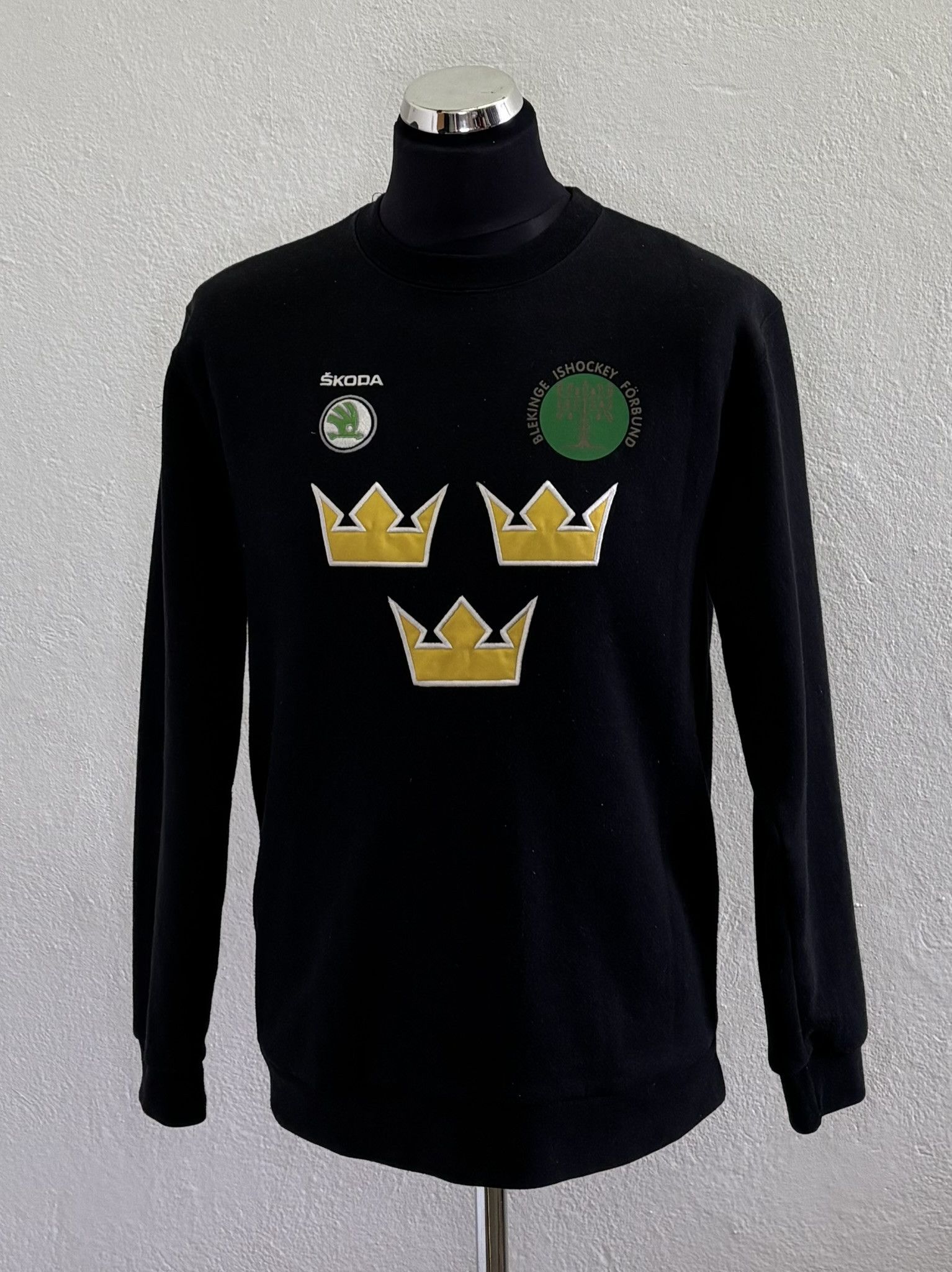 Vintage Blekinge IshockeyForbund Skoda NEH Hockey Sweatshirt medium Size US M / EU 48-50 / 2 - 1 Thumbnail