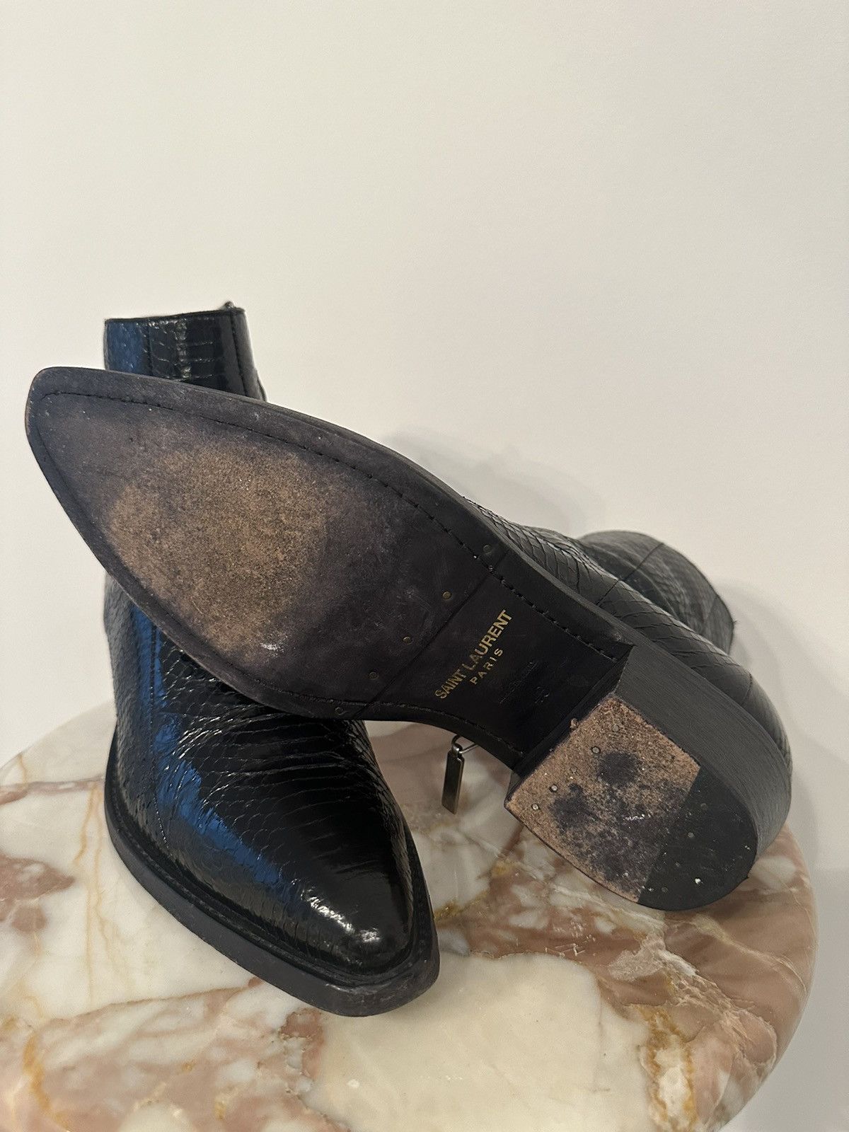 Ysl Rive Gauche By Hedi Slimane YSL Snake Skin Boots Size US 10 / EU 43 - 9 Preview