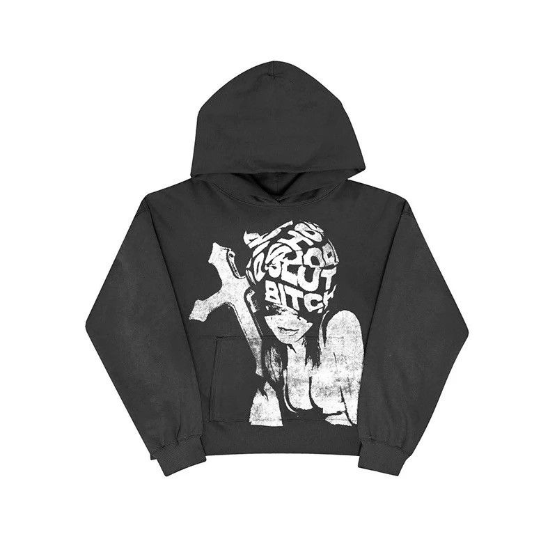 Japanese Brand × Vintage Harajuku Graphic Print Rock Gothic y2k style sweatshirt Size US L / EU 52-54 / 3 - 1 Thumbnail