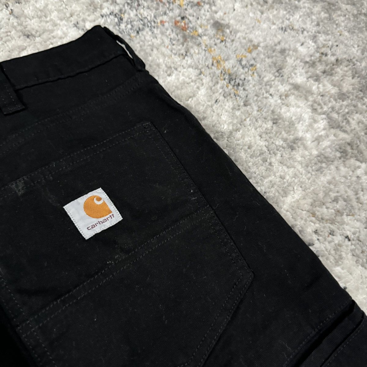 Carhartt × Vintage Essential Vintage y2k Carhartt black carpenter wide leg pan Size US 38 / EU 54 - 3 Thumbnail