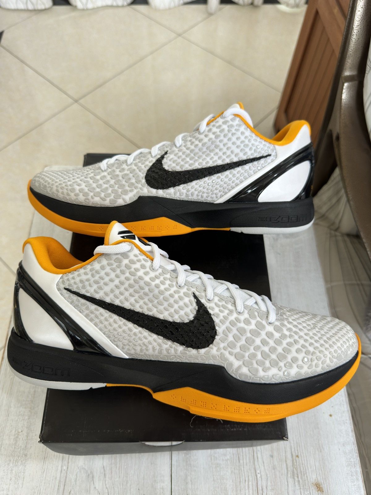 Nike Kobe 6 Protro White Del Sol Size US 12 / EU 45 - 3 Thumbnail