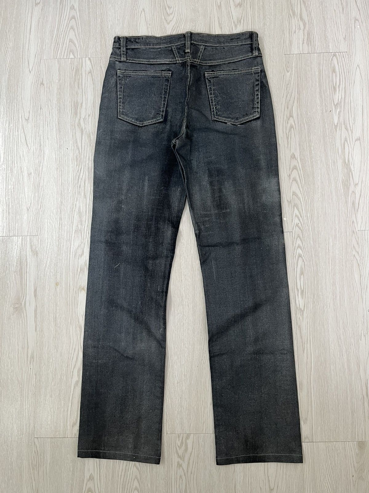 Marithe + Francois Girbaud Vintage Marithé Francois Girbaud coated black Jeans Size US 28 / EU 44 - 5 Thumbnail