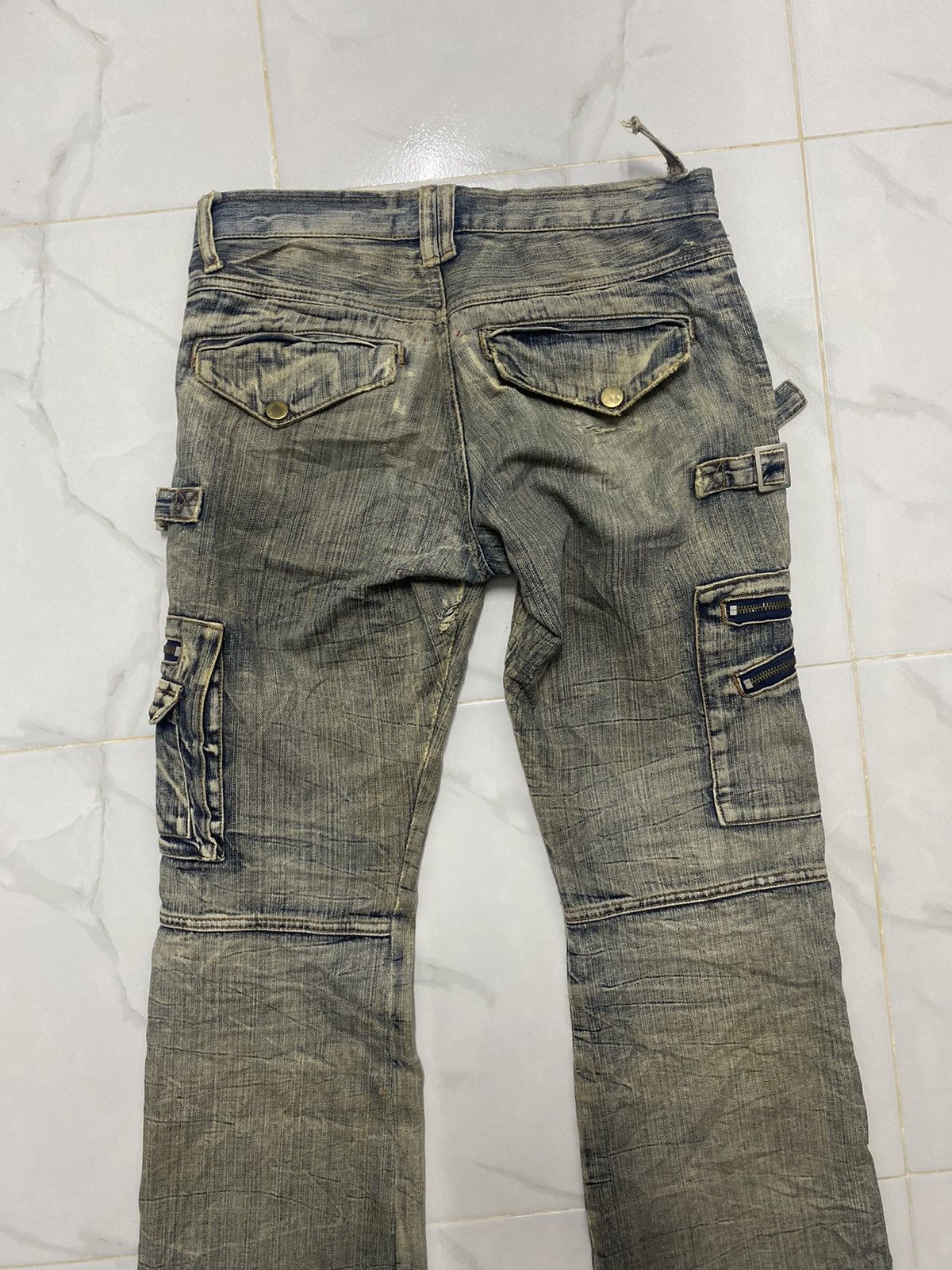 If Six Was Nine Semantic Design Mud Washed Distressed Punk Denim Size US 28 / EU 44 - 6 Thumbnail