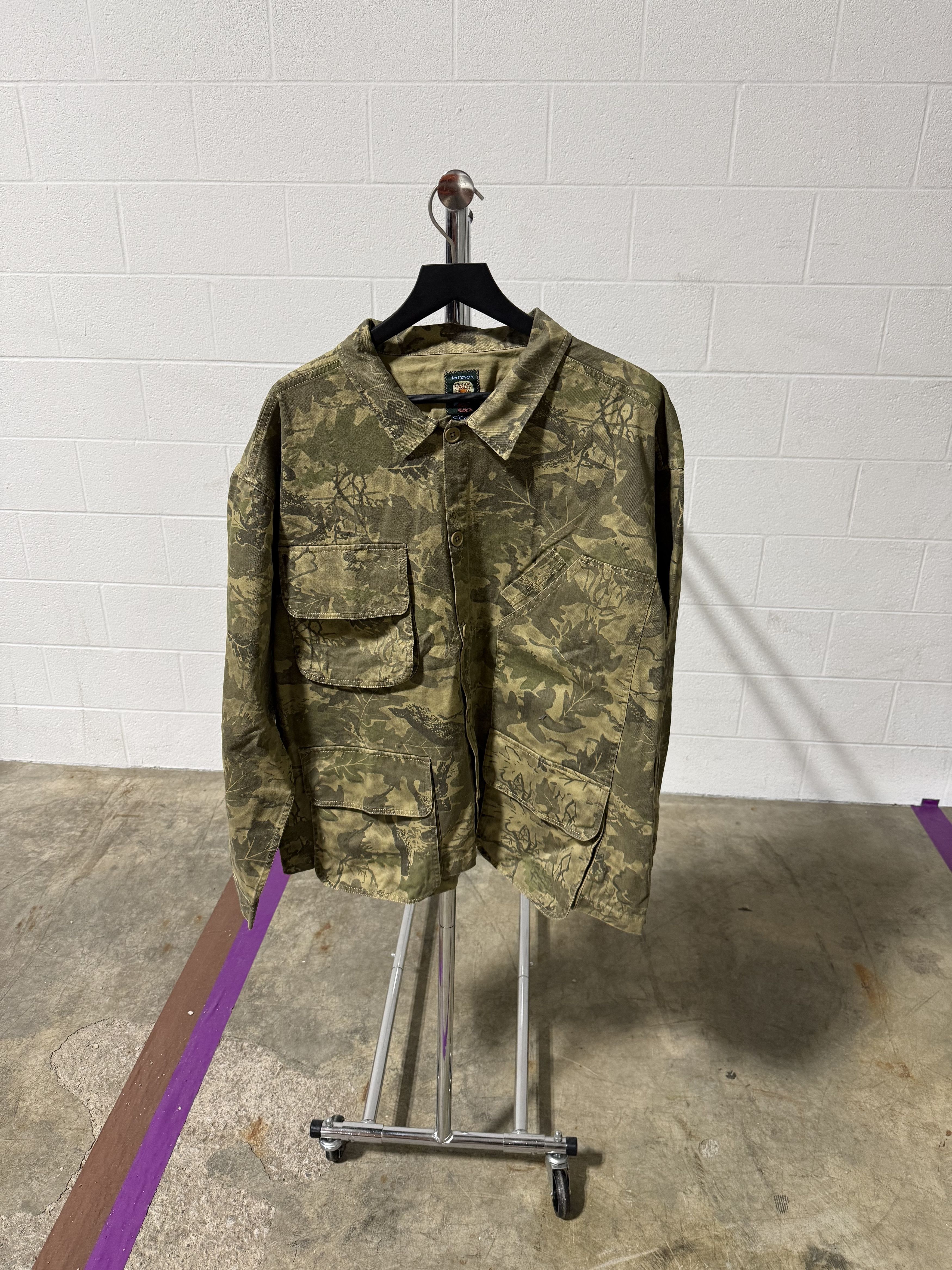 Brain Dead Brain Dead Twill Military Shirt Jacket 'Leaf Camo' Size US XXL / EU 58 / 5 - 1 Thumbnail