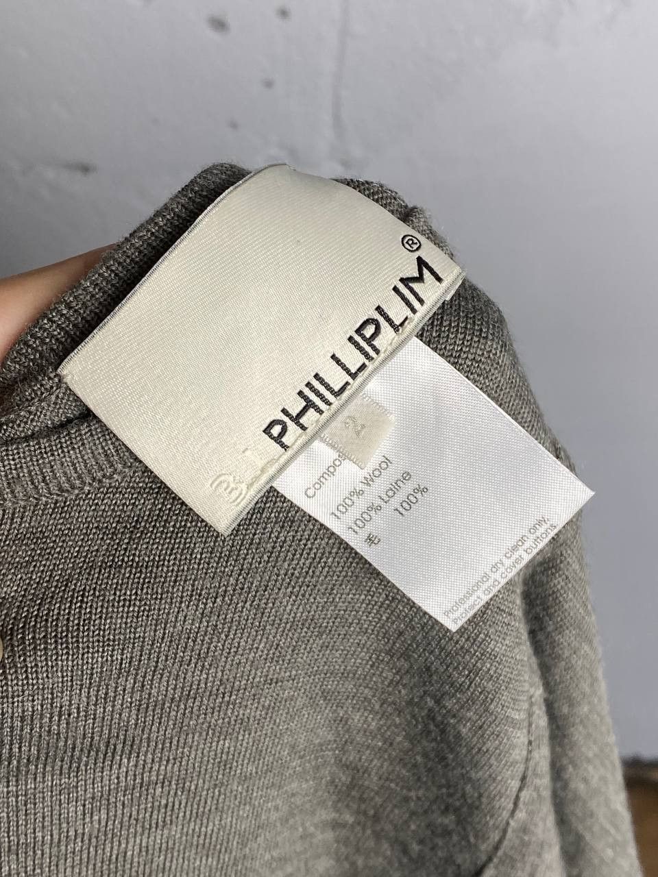 3.1 Phillip Lim Asymmetrical 3.1 Phillip Lim Grey Wool Midi Dress Size XS / US 0-2 / IT 36-38 - 4 Thumbnail