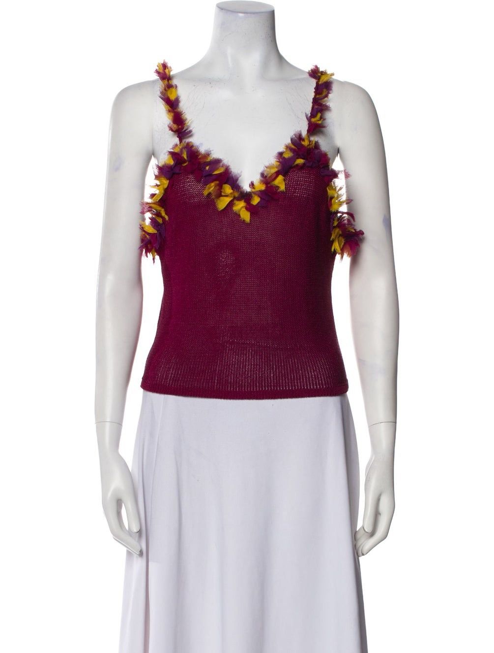 2001 CHRISTIAN DIOR BOUTIQUE BY JOHN GALLIANO KNIT TANK TOP