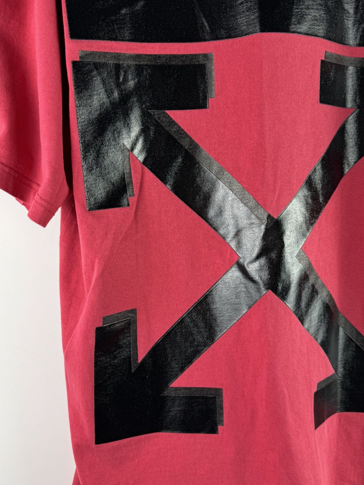 Off-White x Champion Virgil Abloh T-Shirt Red 2013
