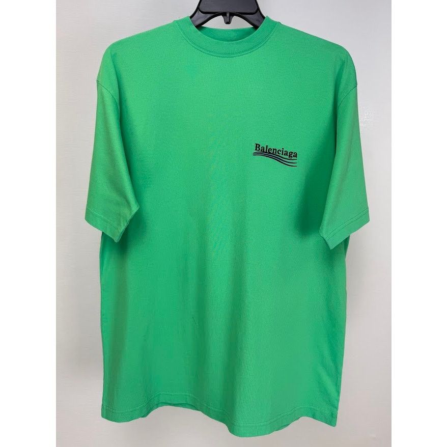 Balenciaga o1rshd1 Em Political Campaign Vintage Jersey T-Shirt Green Size US XS / EU 42 / 0 - 3 Thumbnail