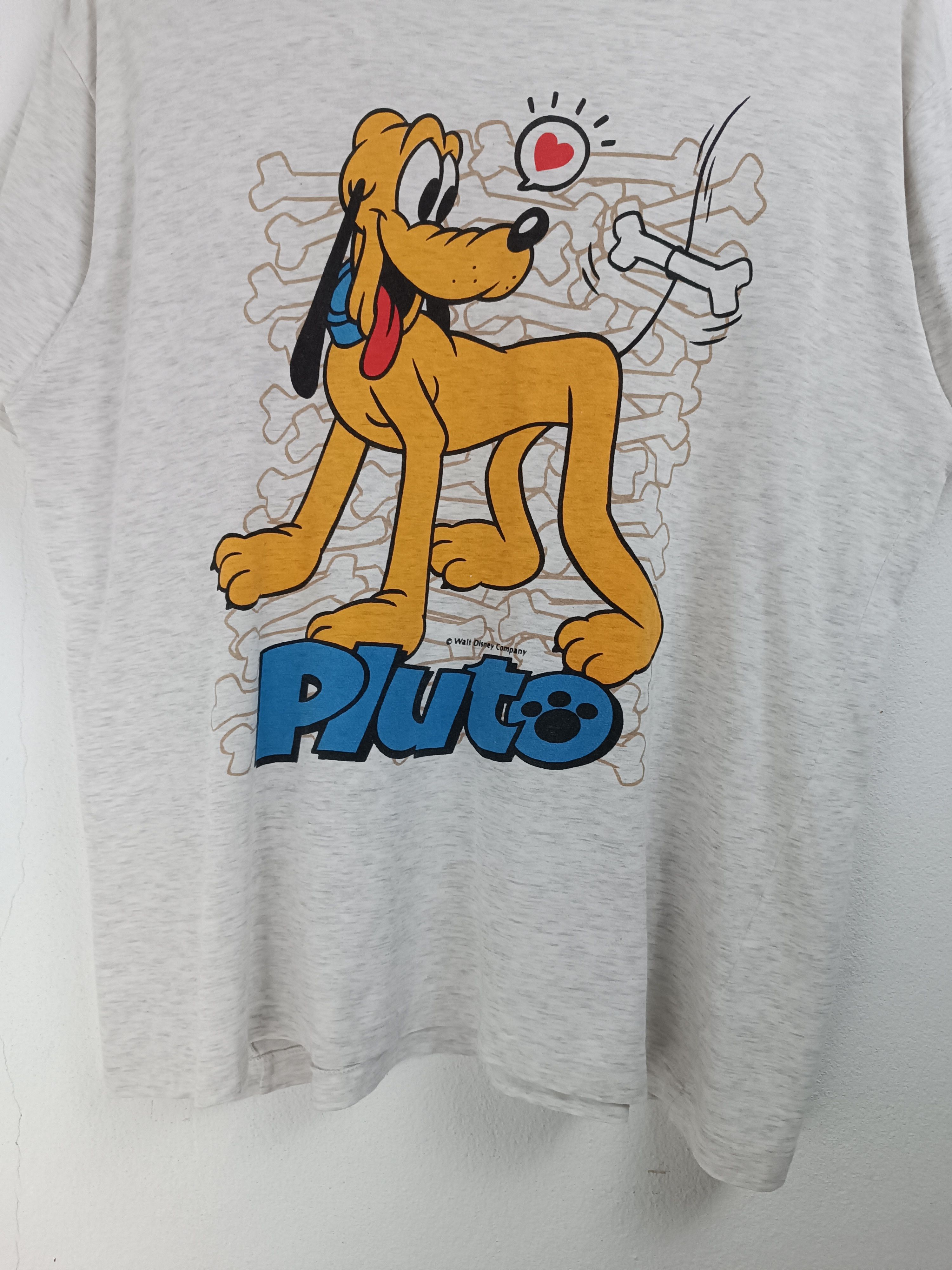 Cartoon Network VINTAGE 90'S PLUTO MICKEY MOUSE TEE VERY RARE goofy minnie Size US L / EU 52-54 / 3 - 10 Thumbnail