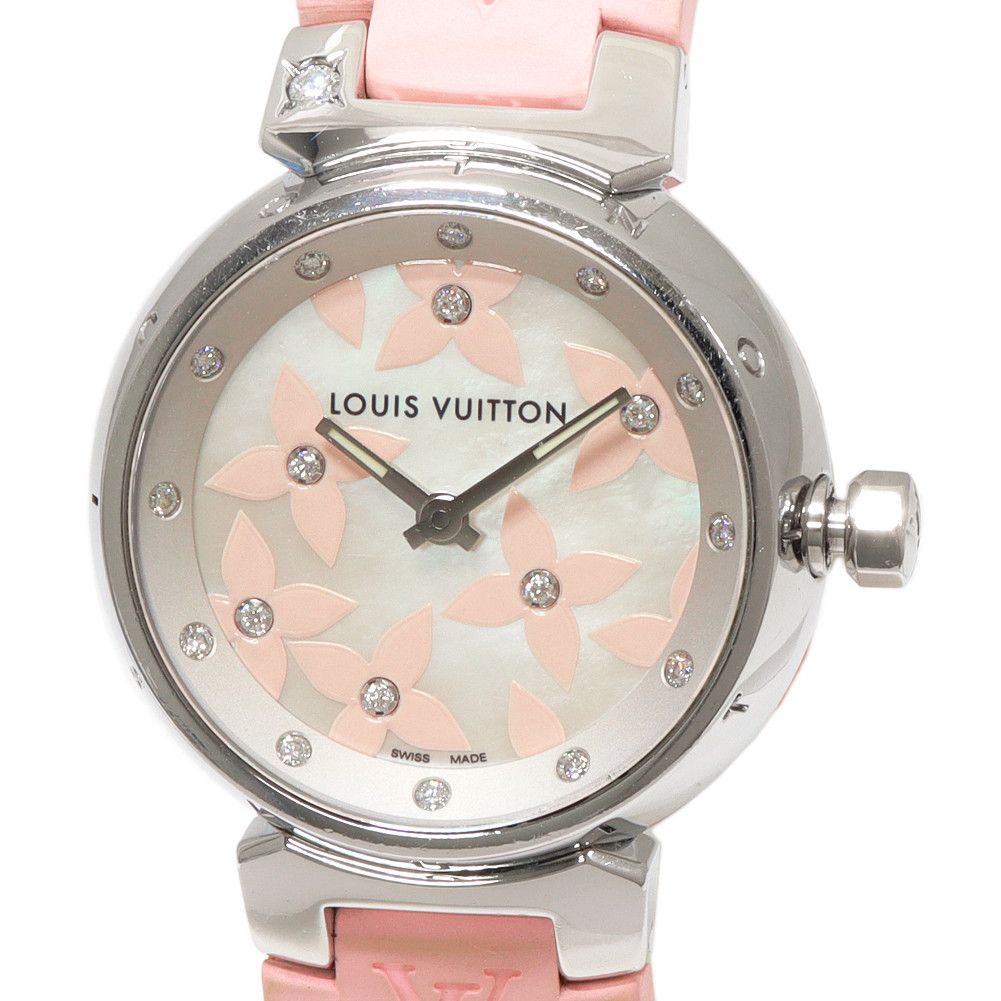 Louis Vuitton Louis Vuitton Louis Vuitton Tambour Lovely Diamond Q121H Ladies Watch Metal Other Q121H in Great Condition Size ONE SIZE - 1 Thumbnail