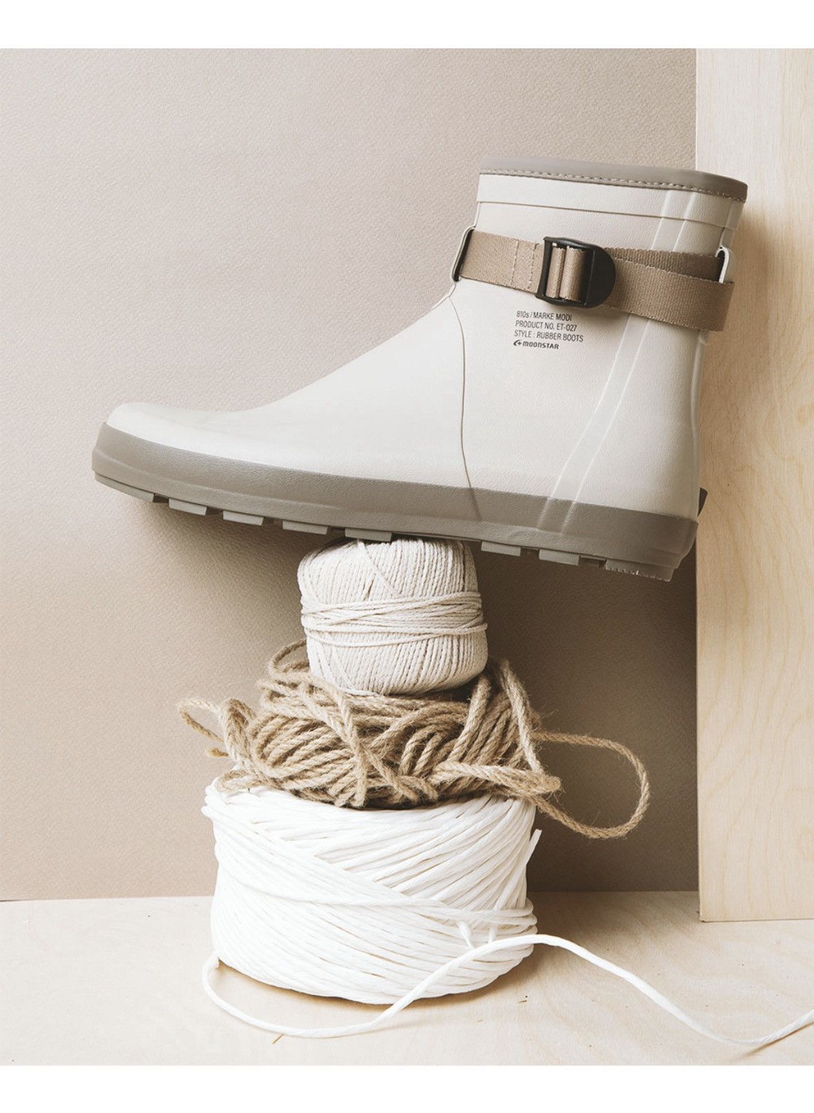 Moonstar Moonstar 810s ET027 Marke Modi Beige Rain Boots Size US 10 / EU 43 - 6 Thumbnail