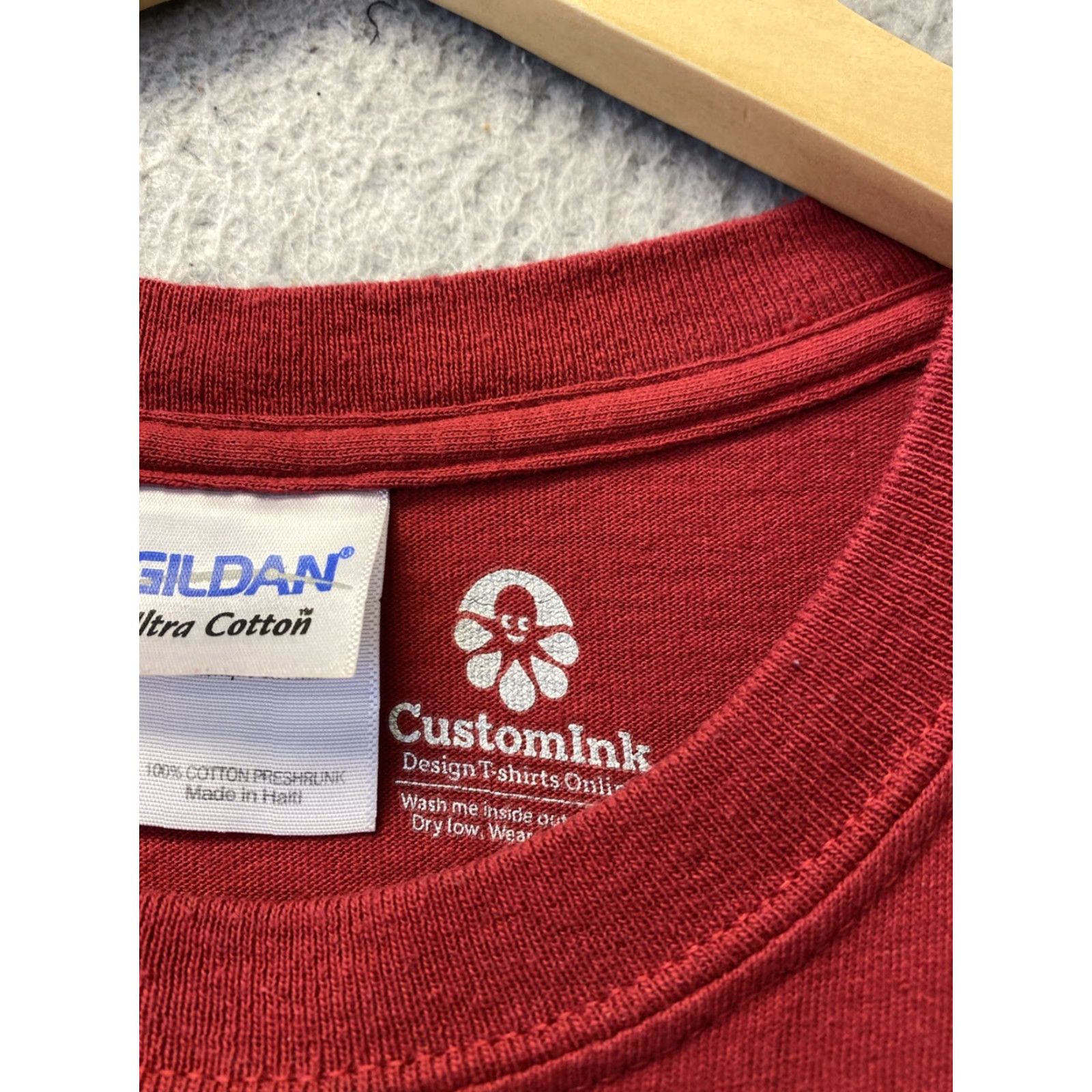 Gildan VINTAGE Gildan Kappa League Graphic Print T-Shirt Unisex XL Red Cotton 2020s Mens Size US XL / EU 56 / 4 - 4 Thumbnail