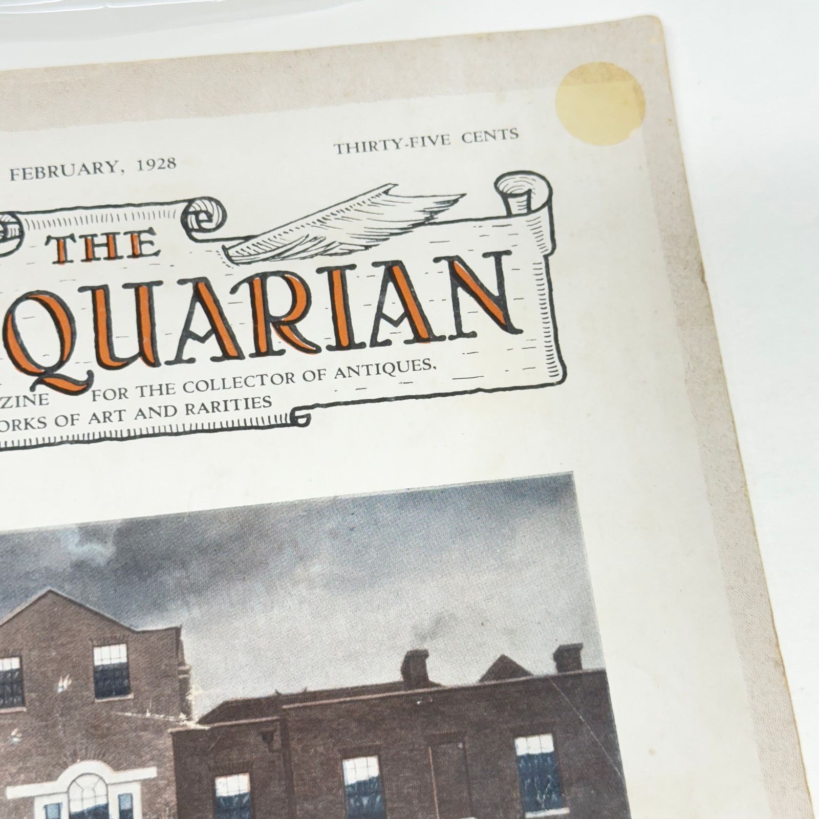 Vintage The Antiquarian Magazine Vol X No 1 February 1928 Ephemera Size ONE SIZE - 4 Thumbnail