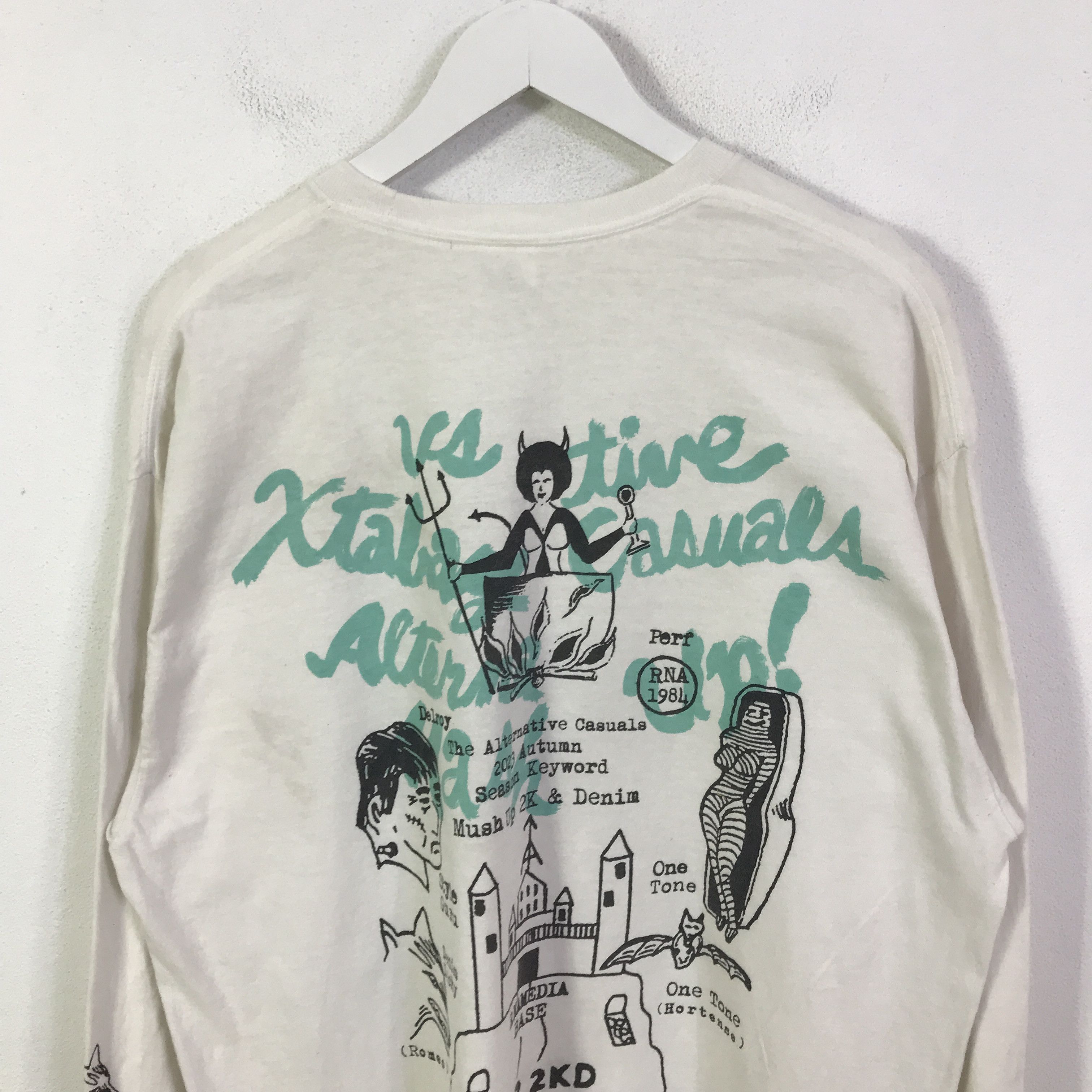 Japanese Brand Rna japan alternative 1984 long sleeve t-shirt K117B4 Size US M / EU 48-50 / 2 - 2 Thumbnail