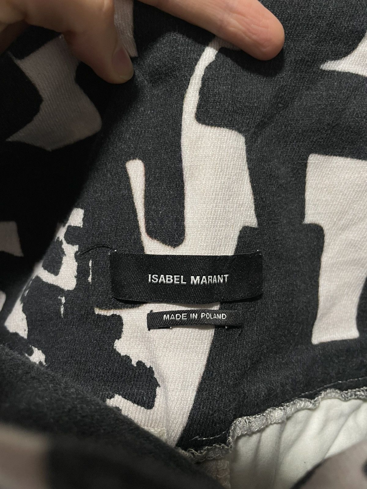Isabel Marant Vintage pants Isabel Marant Monochrome Printed Cotton Size 26" / US 2 / IT 38 - 6 Thumbnail